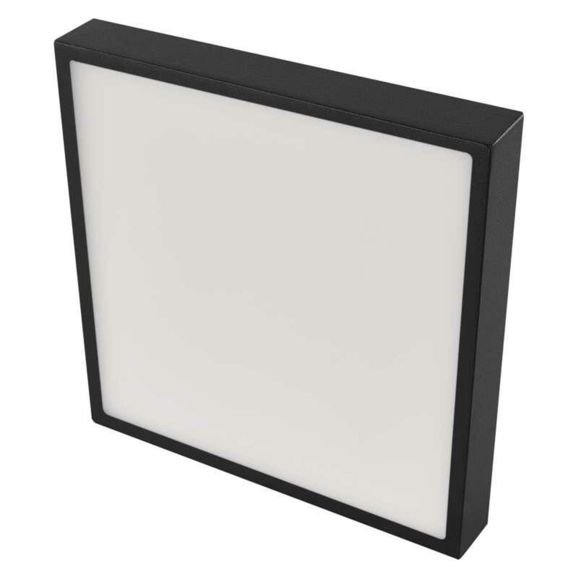 EMOS LED svítidlo NEXXO černé, 30 x 30 cm, 28,5 W, teplá/neutrální bílá ZM6353