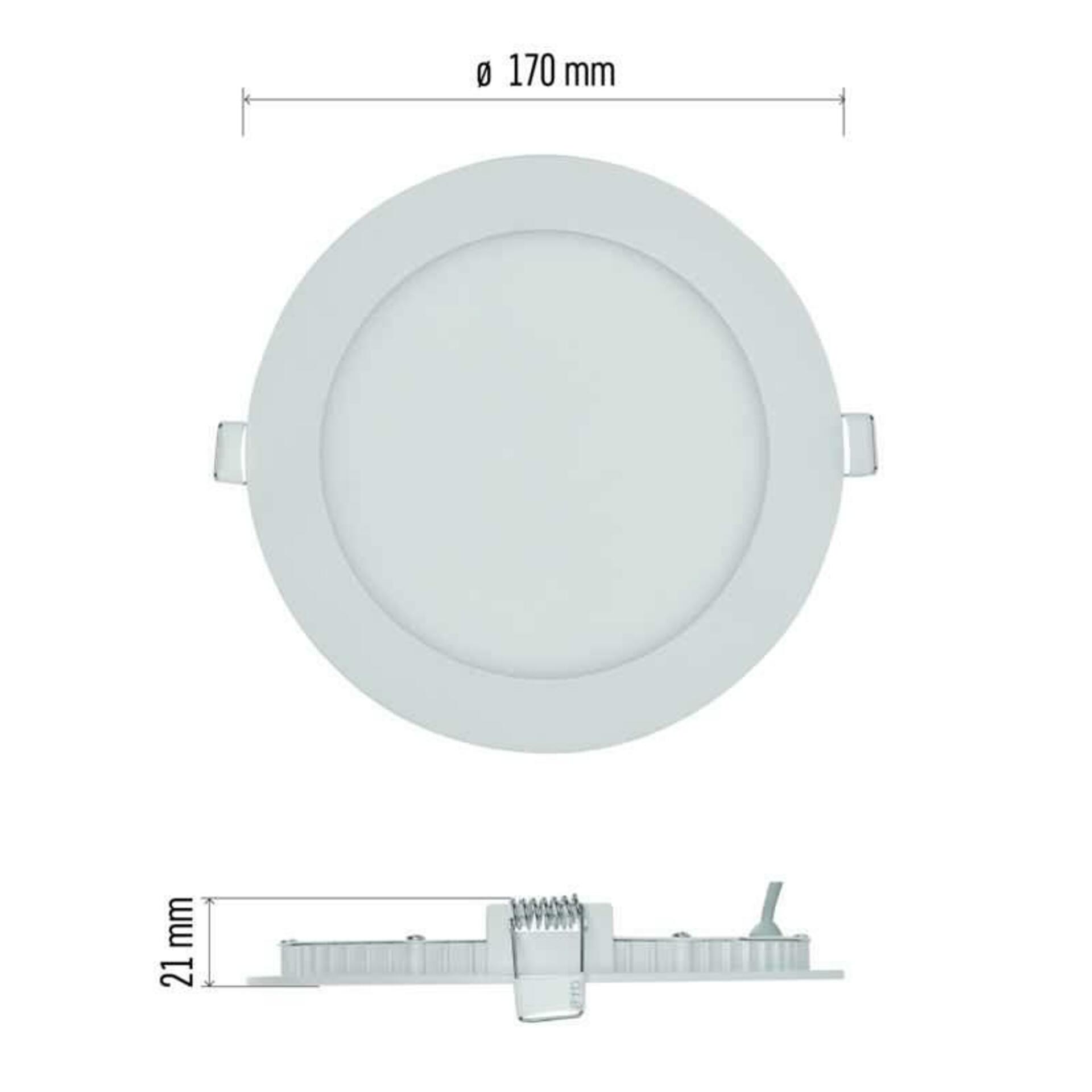 EMOS LED podhledové svítidlo NEXXO bílé, 17 cm, 12,5 W, neutrální bílá ZD1135