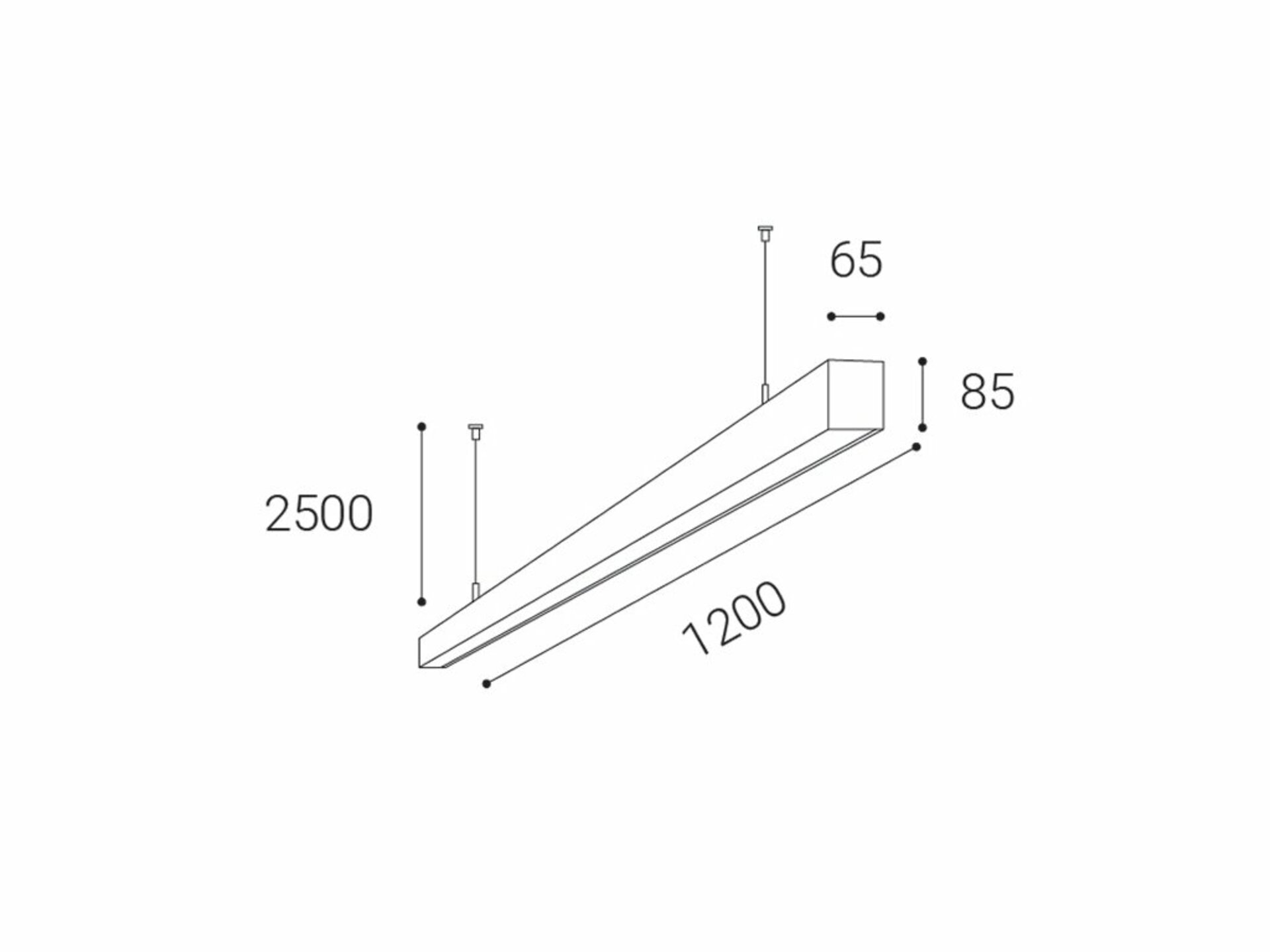 LED2 LINO 120 P-Z, B DALI/PUSH - stmívatelné 3310353D