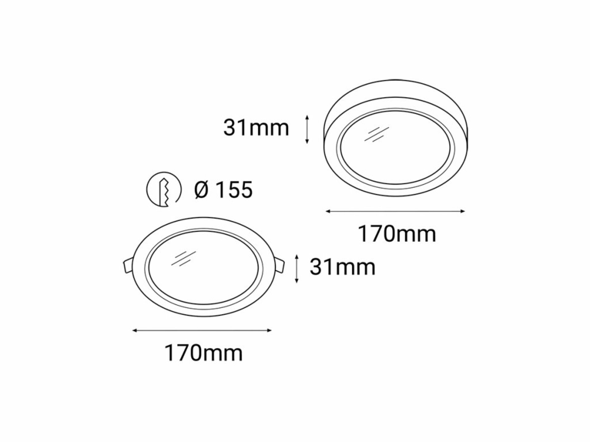 LED2 2190531 EASY-R ON, M 12W 3000K 2190531