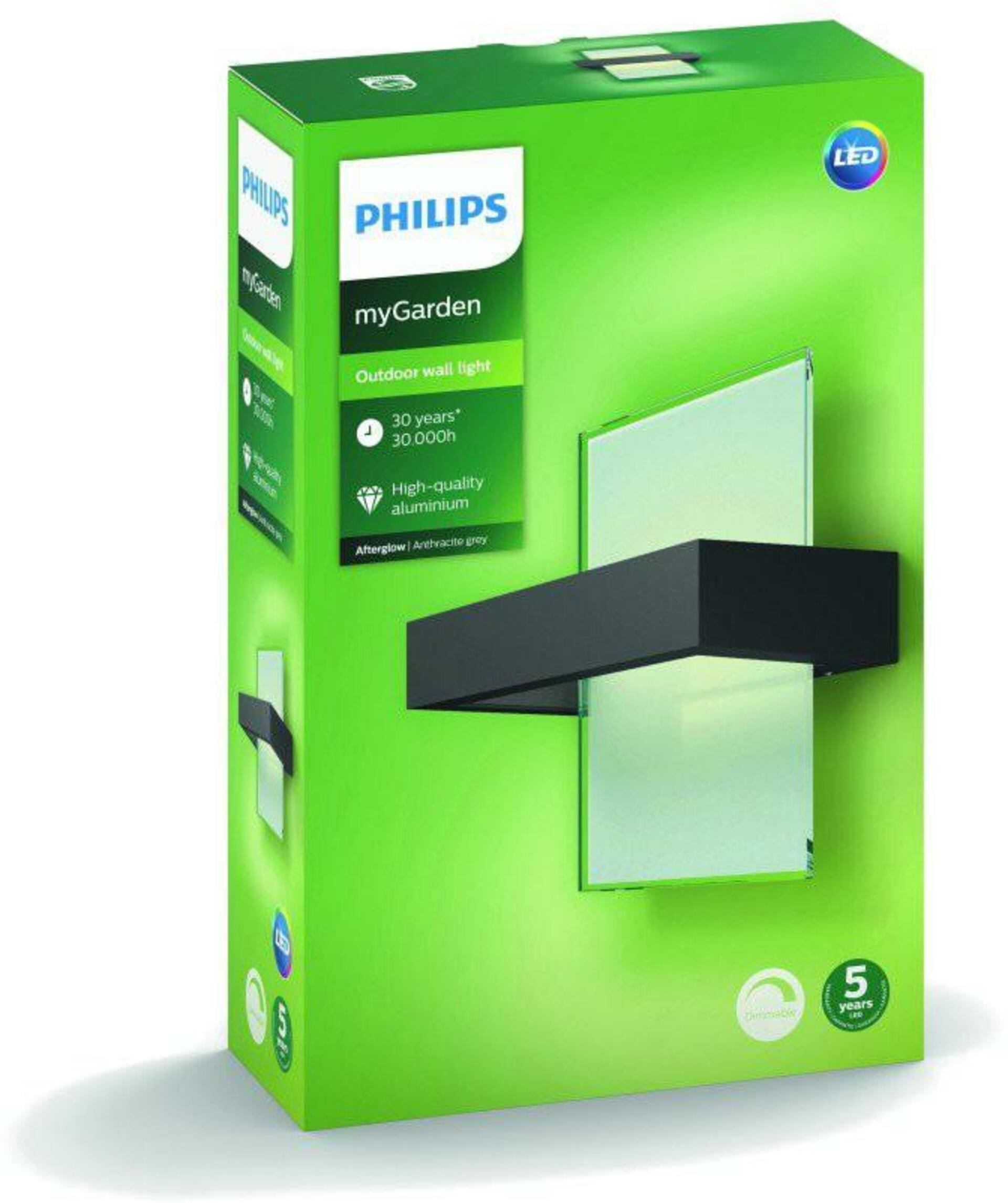 Philips NOV 2017 Afterglow SVÍTIDLO NÁSTĚNNÉ VENKOVNÍ 2x4.5 17352/93/P0