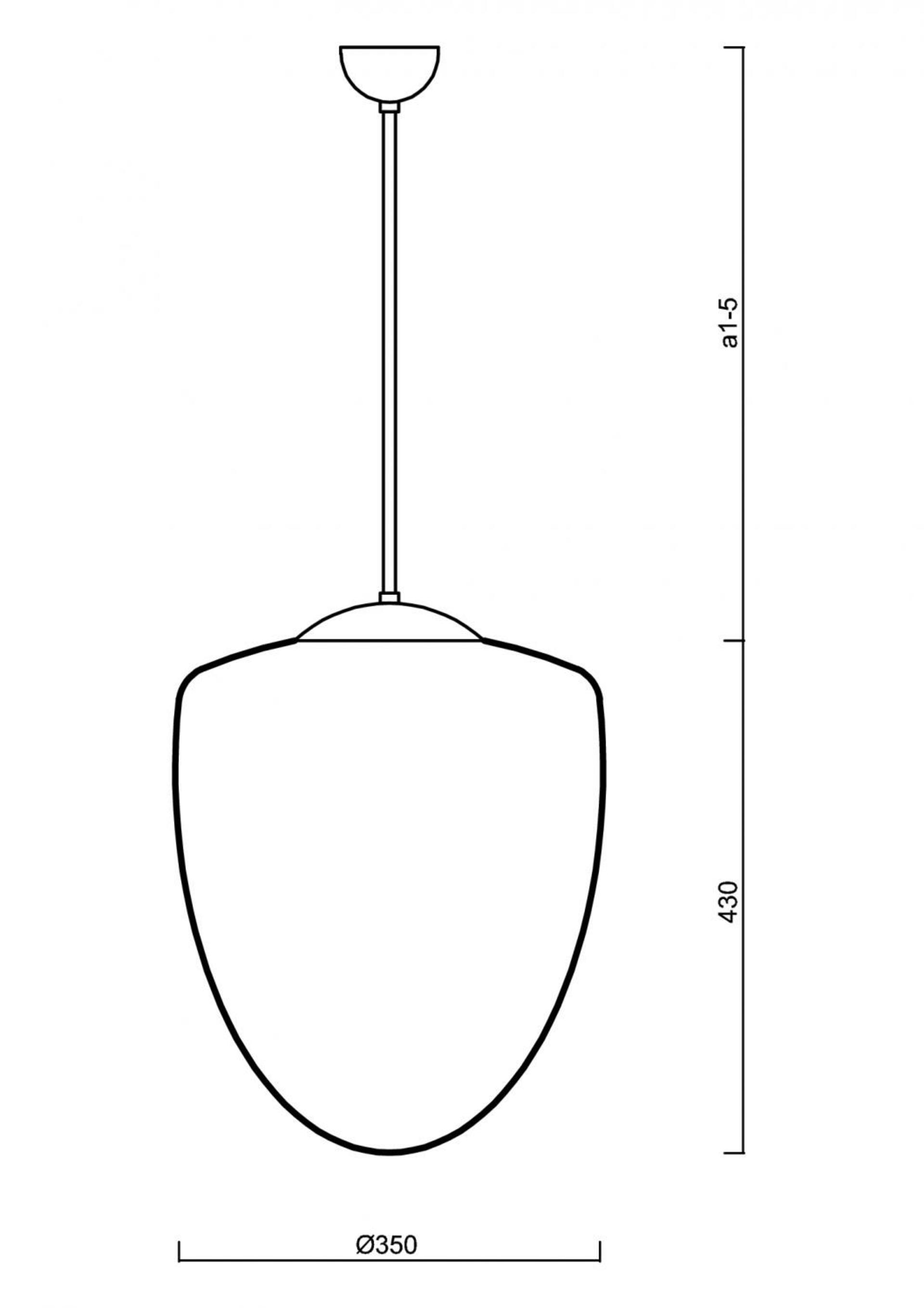 OSMONT 60382 ASTRA P závěsné skleněné svítidlo bílá IP40 3000 K 27W LED