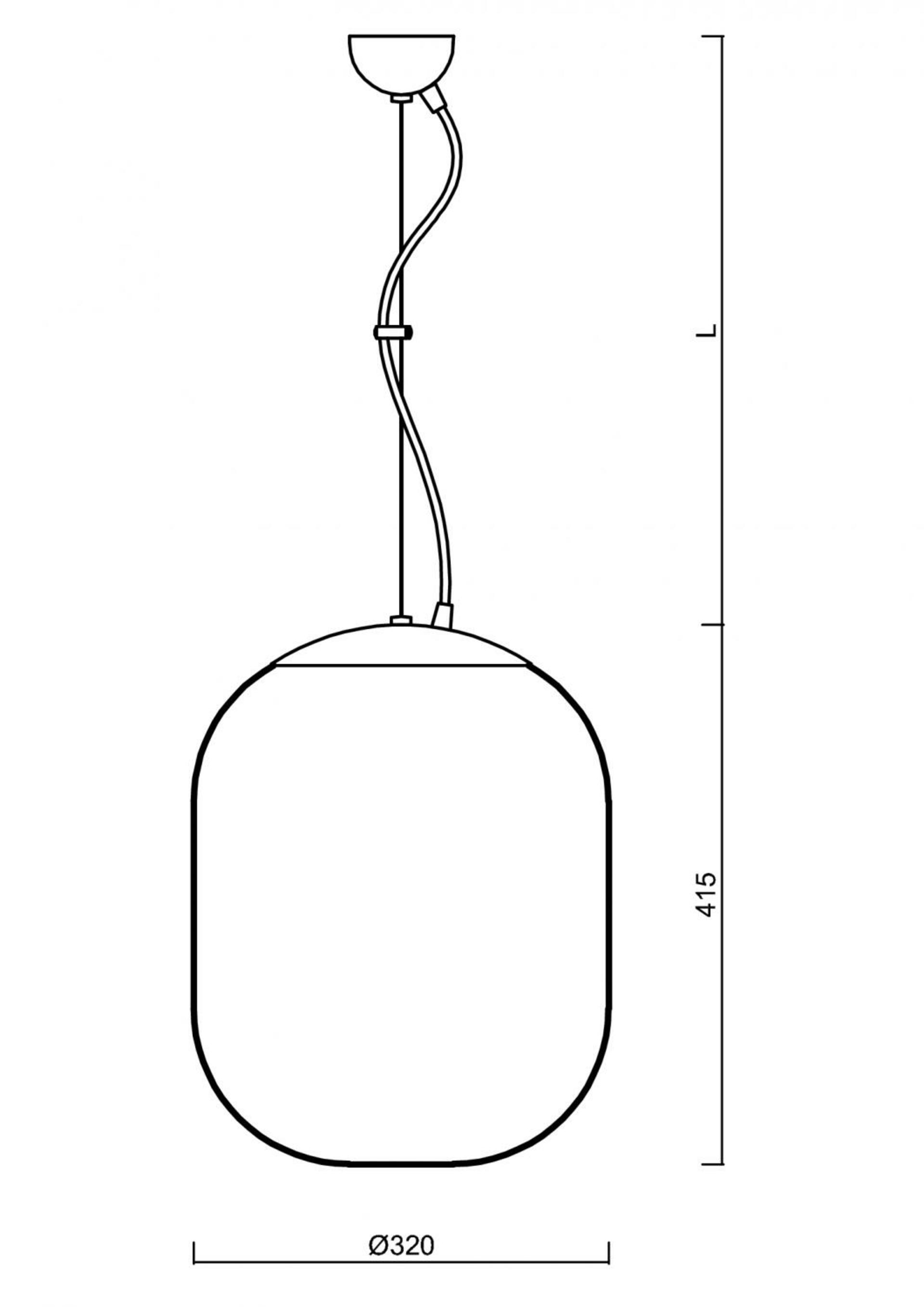 OSMONT 67803 TANIA L1 závěsné skleněné svítidlo bílá IP40 4000 K 27W LED DALI