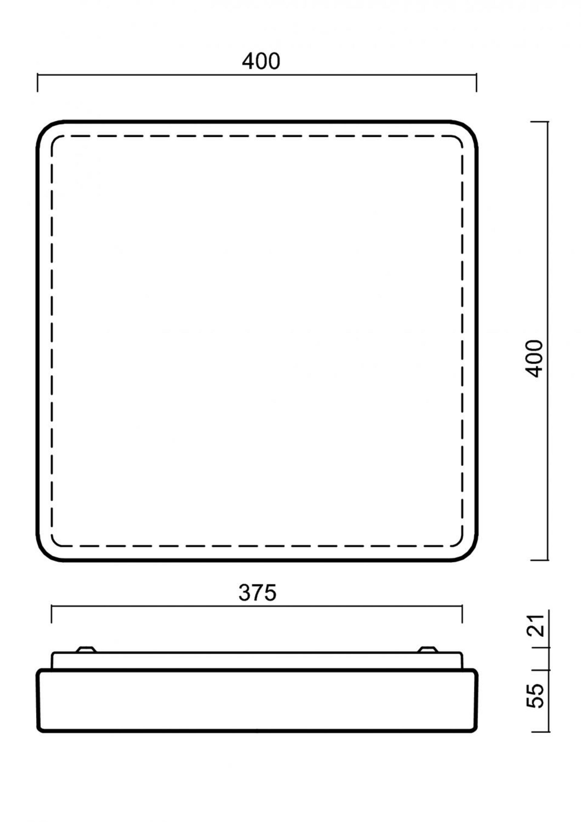 OSMONT 56867 TILIA 2 stropní/nástěnné plastové svítidlo IP54 4000 K 33W LED DALI HF