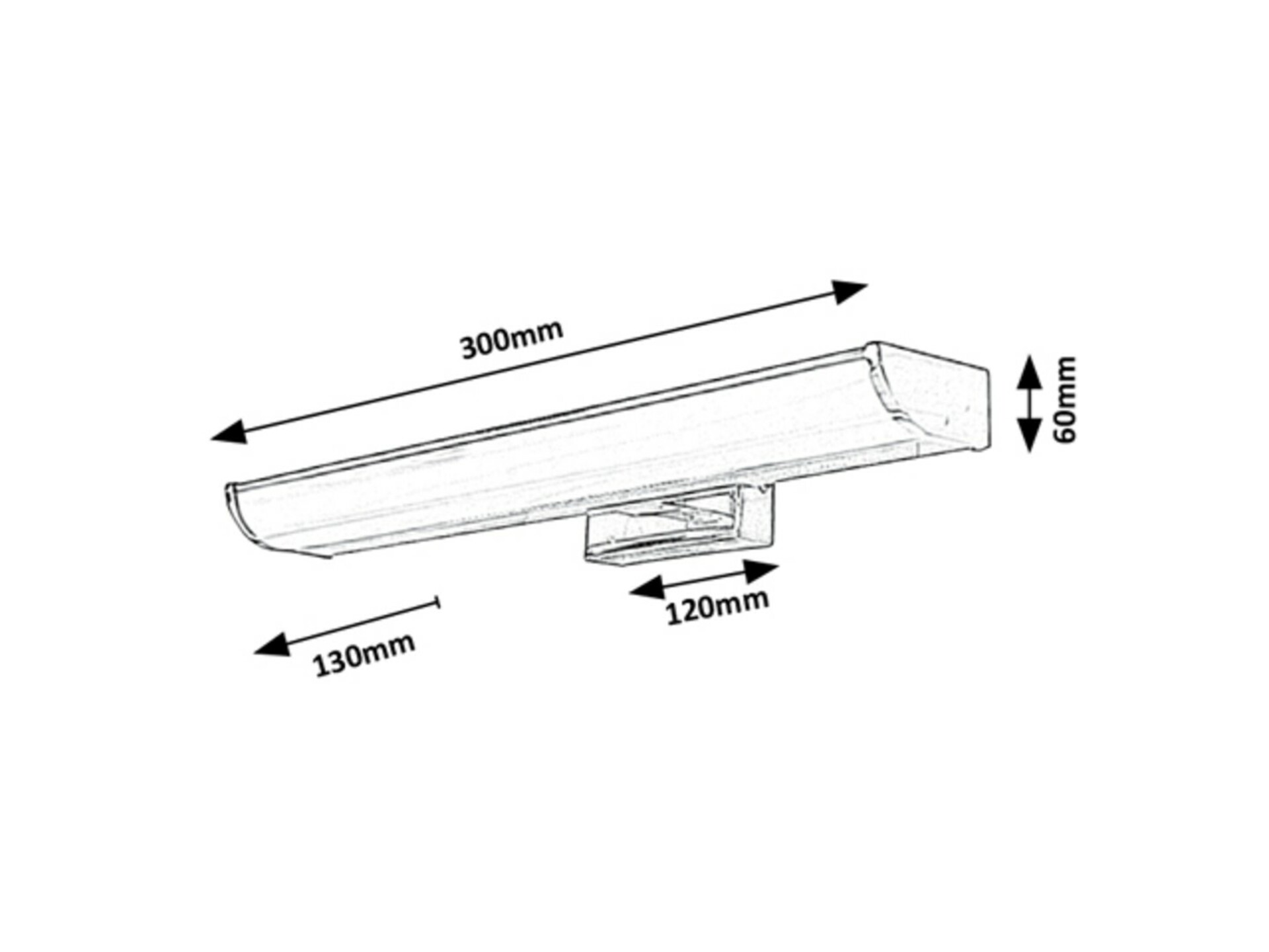 Rabalux koupelnové svítidlo Evron LED 5W IP44 DIM 5062