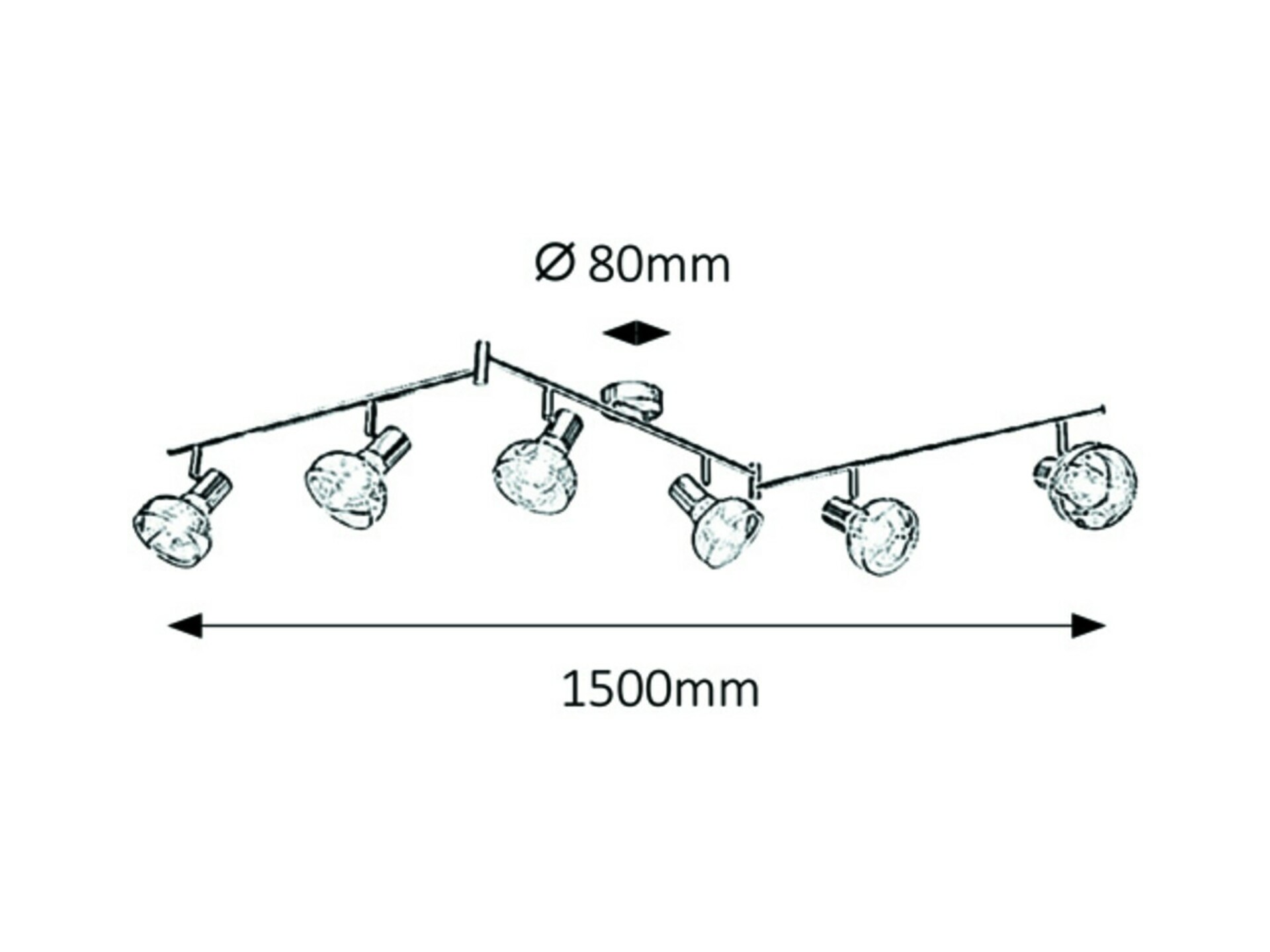 Rabalux bodové svítidlo Holly E14 6x MAX 40W antická zlatá 5553