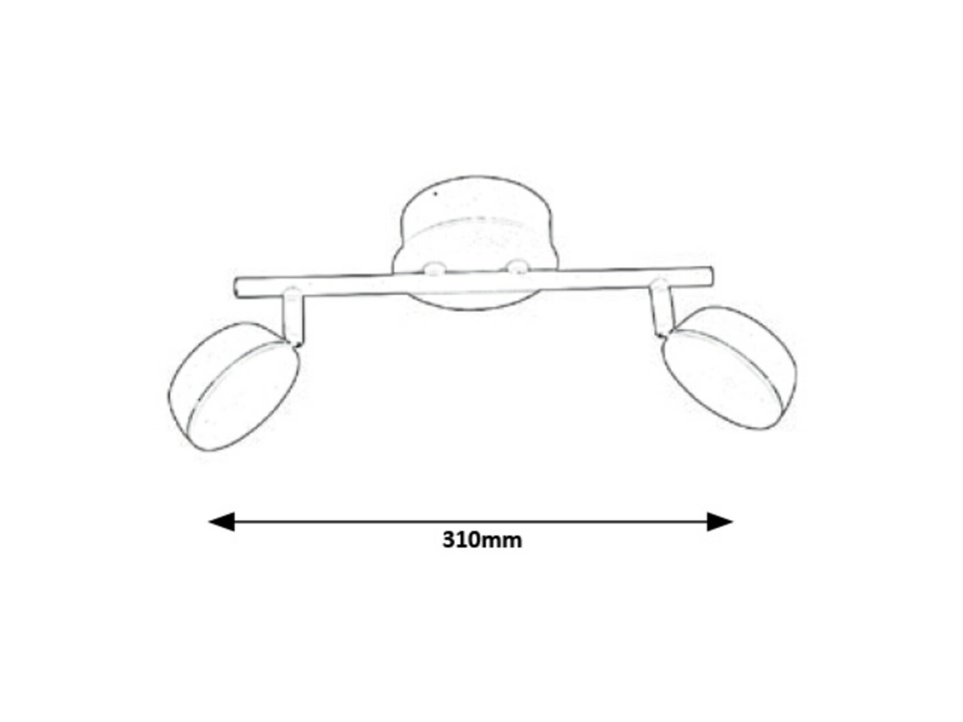 Rabalux bodové svítidlo Hedwig LED 2x 4W CCT DIM 5623