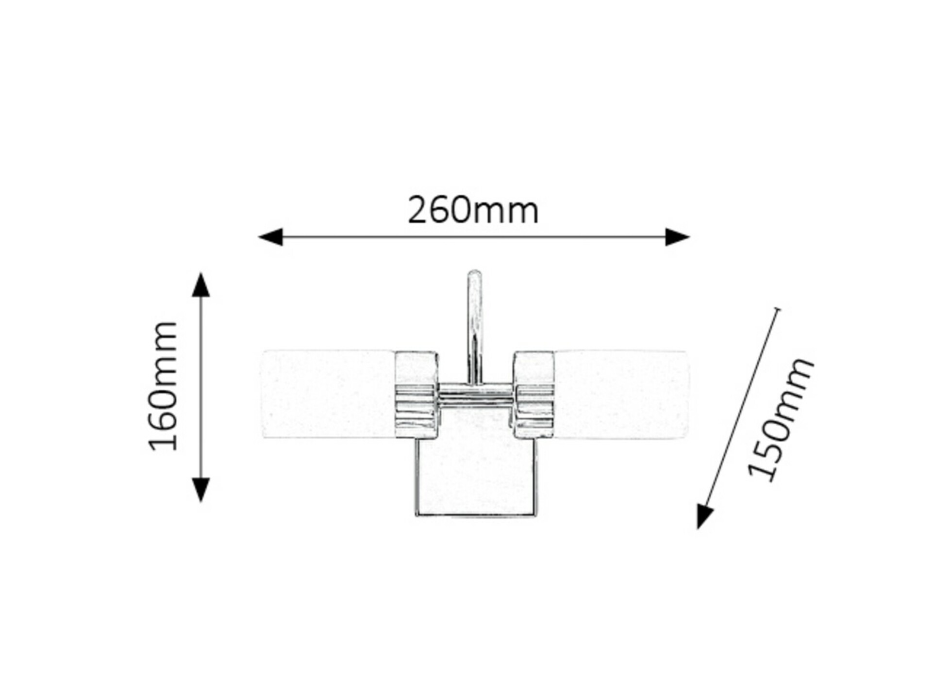 Rabalux koupelnové svítidlo Betty LED 2x 4W IP44 5714