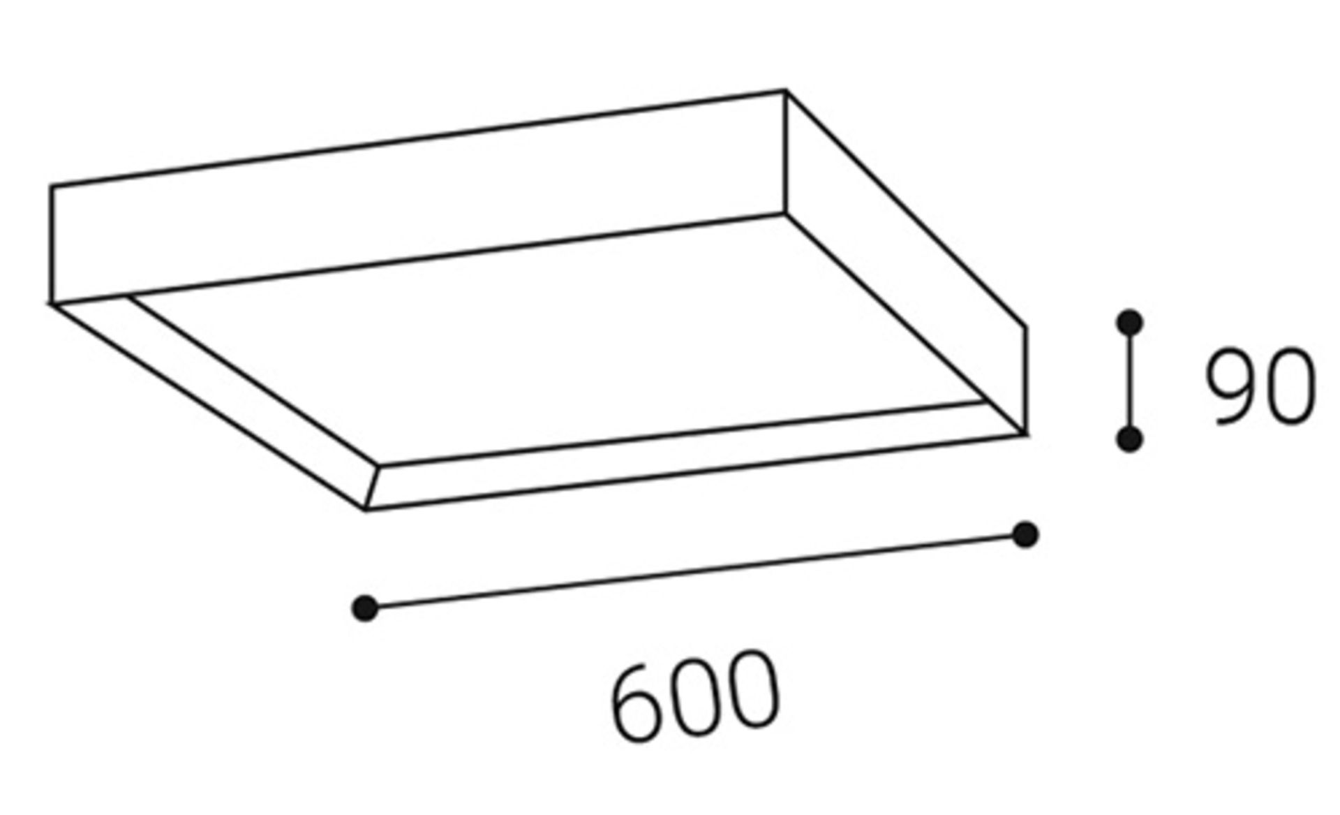 LED2 1272353D MILO 60, B DIM 30 2CCT 3000K/4000K STROPNÍ ČERNÉ