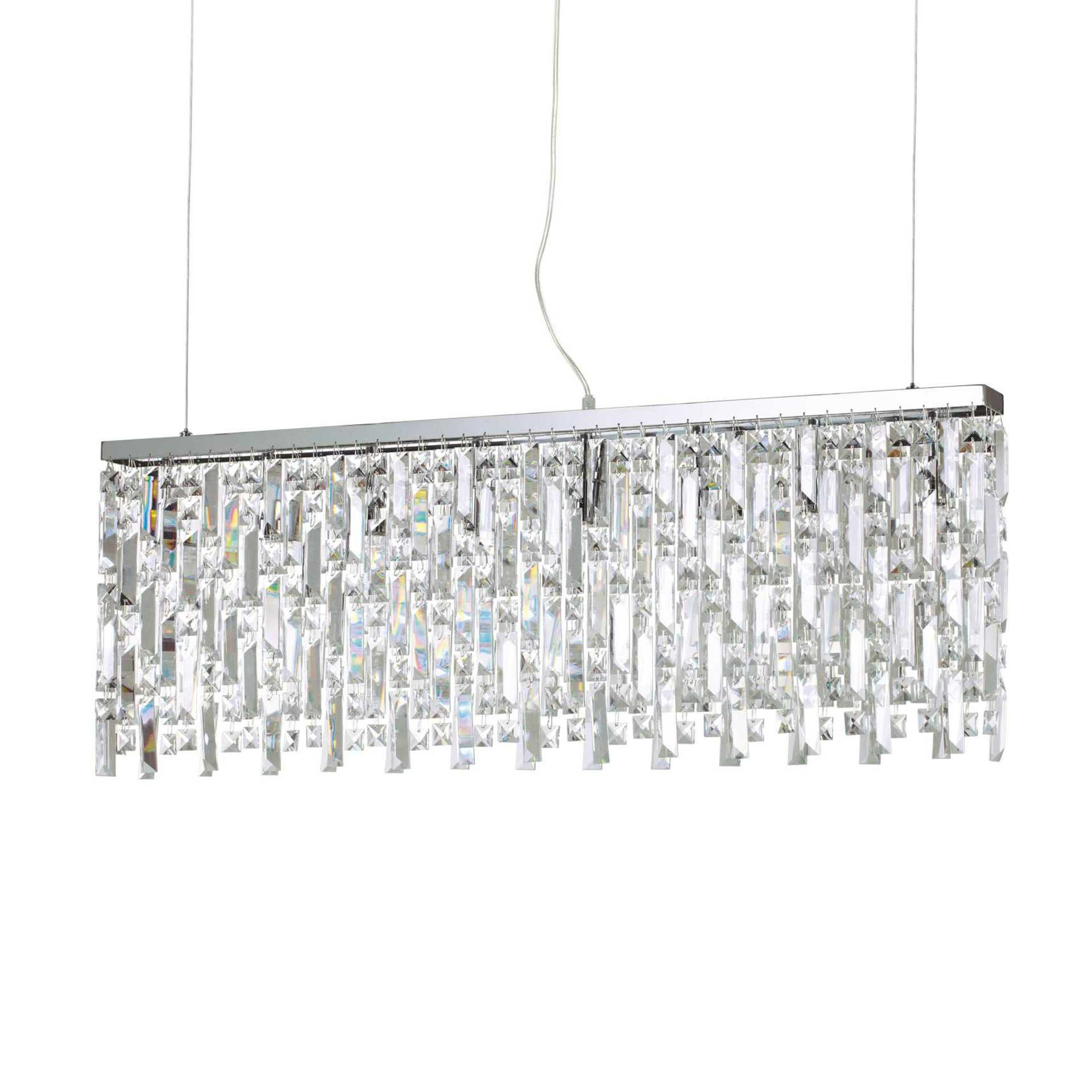 Závěsné svítidlo Ideal Lux Elisir SP8 ottone 200071 G9 8x40W 100cm mosazné