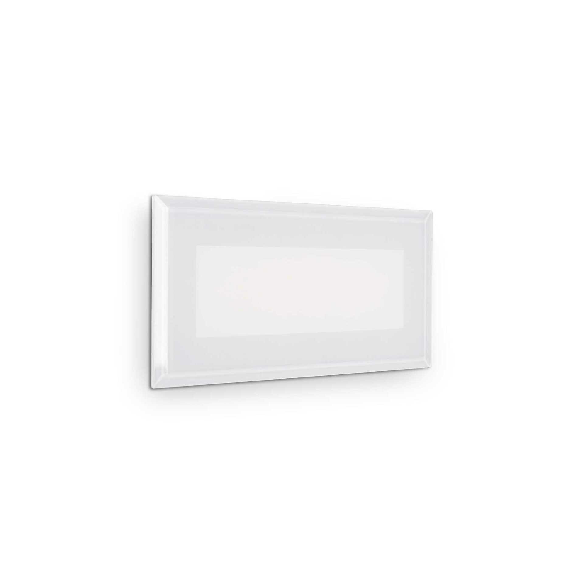 LED Venkovní nástěnné zápustné svítidlo Ideal Lux INDIO RECESSED 08W 255804 8W 1170lm 3000K IP65 19cm bílé