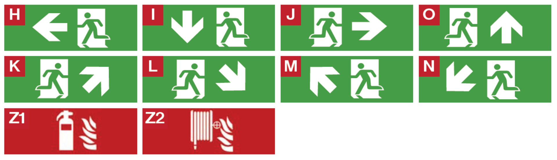 SEC Plexi s piktogramy pro nouzová svítidla - N jednostranný piktogram 309-B-000-00-00-11-SP