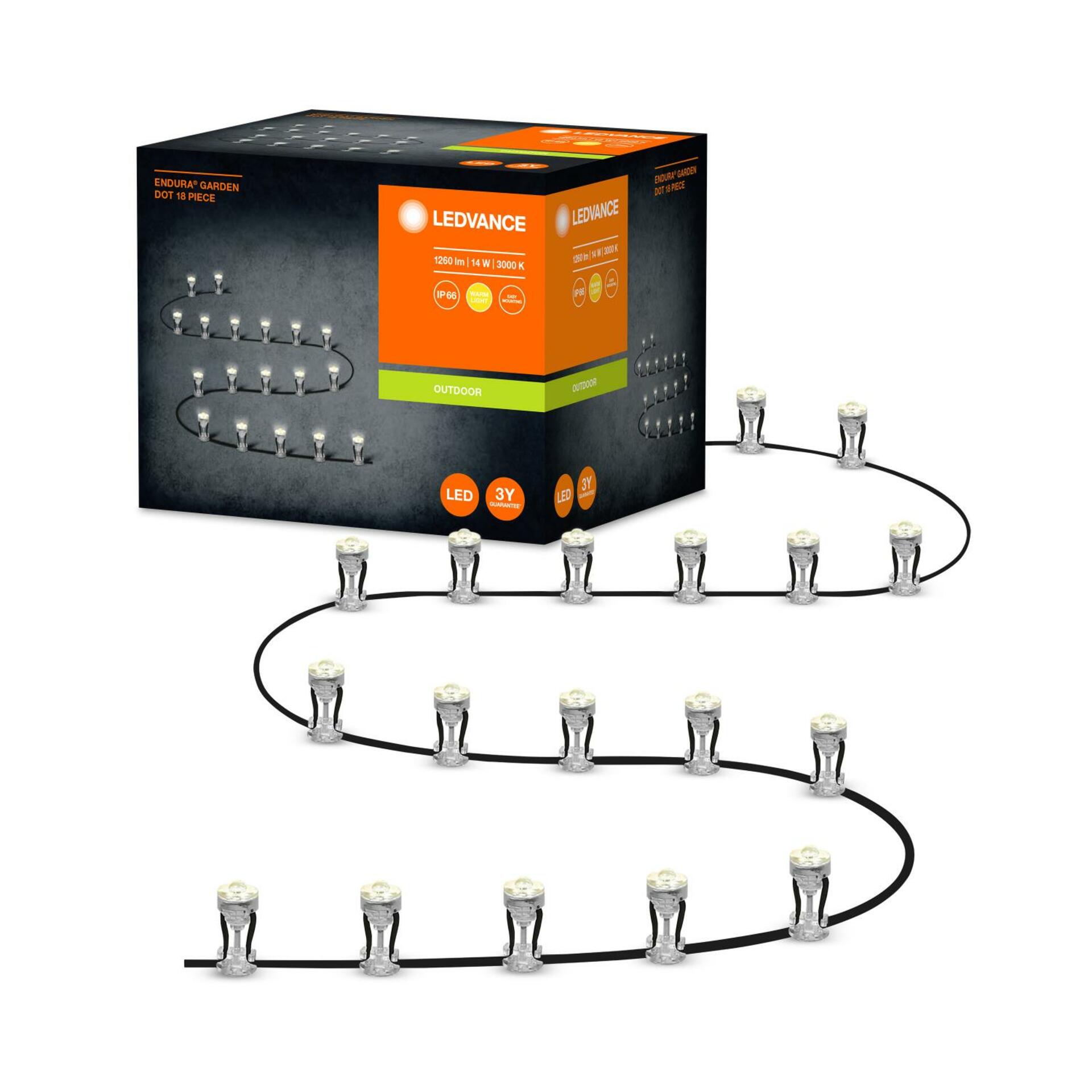 OSRAM LEDVANCE venkovní zapuštěné svítidlo ENDURA Garden 18 Dots 3000K 4058075478473