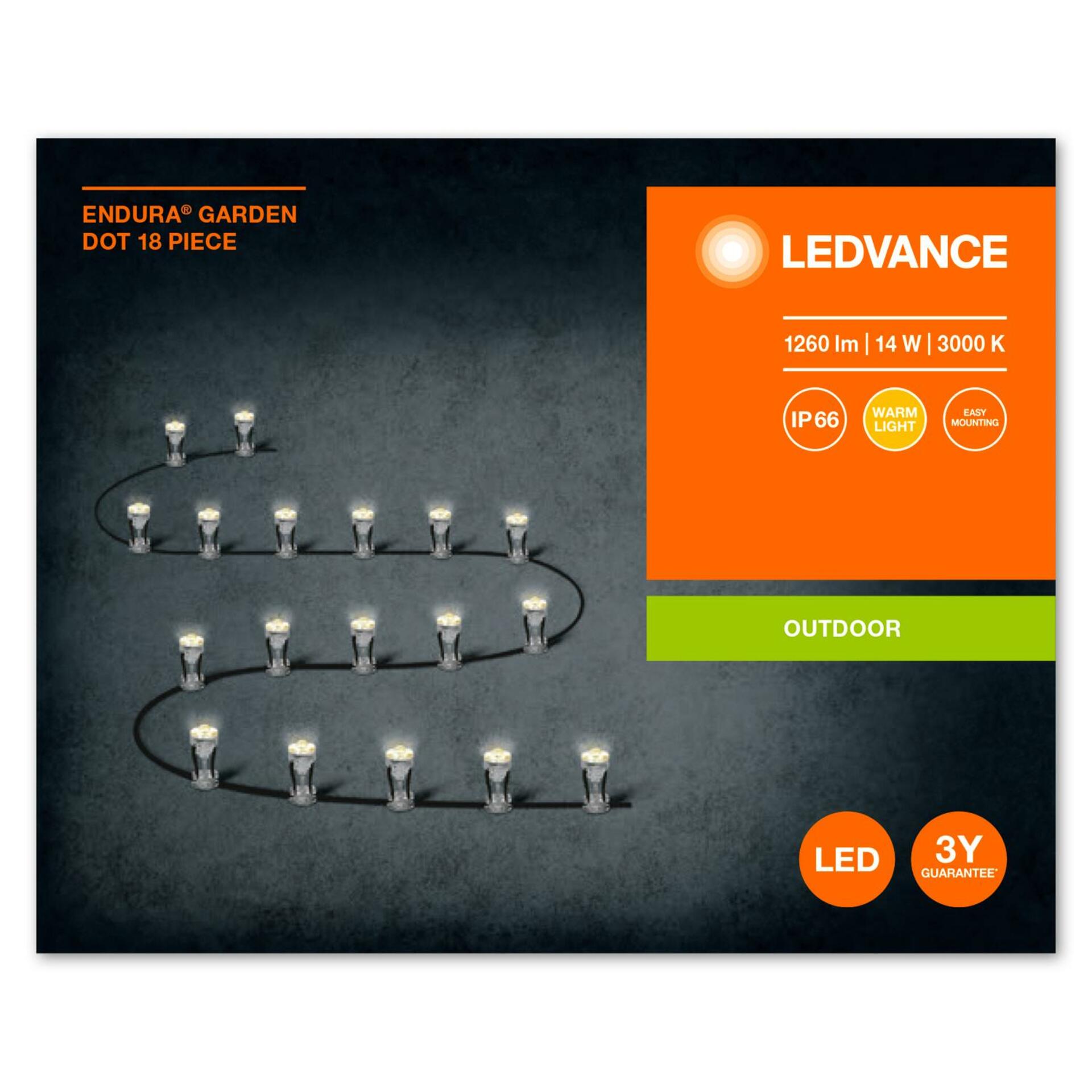 OSRAM LEDVANCE venkovní zapuštěné svítidlo ENDURA Garden 18 Dots 3000K 4058075478473