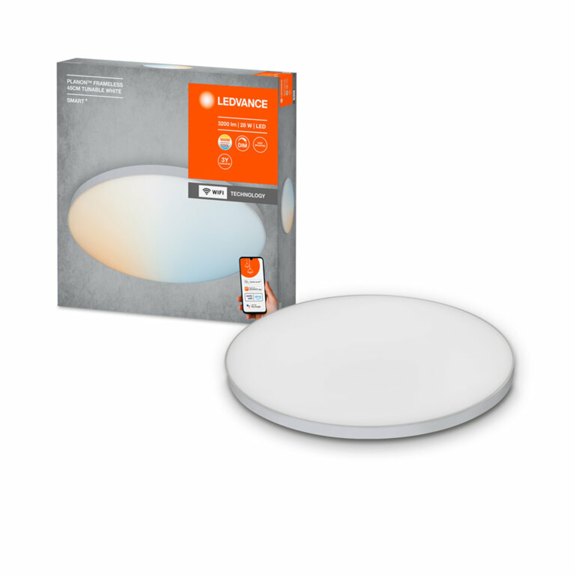 OSRAM LEDVANCE SMART+ Wifi Planon 450mm TW 4058075484719