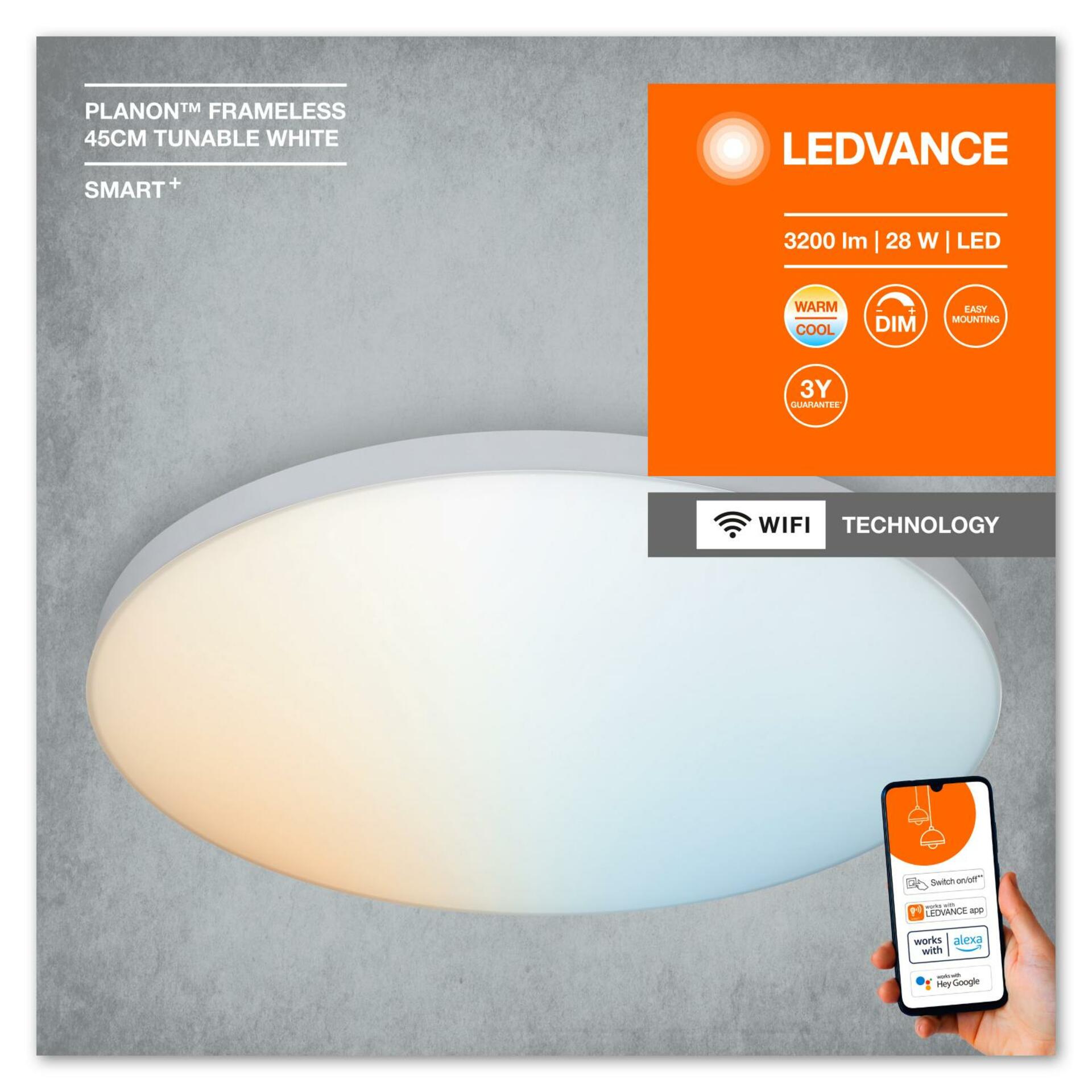 OSRAM LEDVANCE SMART+ Wifi Planon 450mm TW 4058075484719