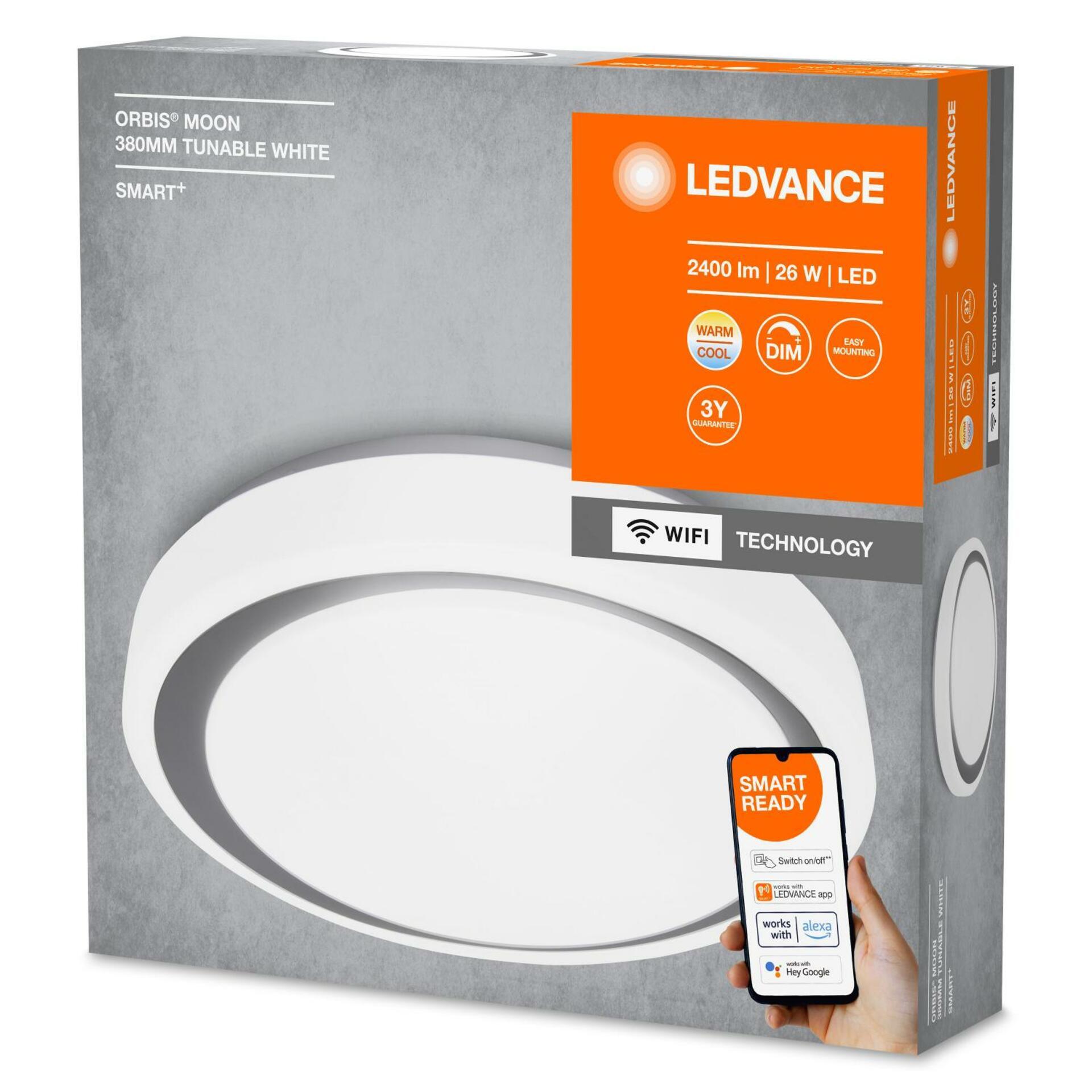 OSRAM LEDVANCE SMART+ Wifi Orbis Moon Gray 380mm TW 4058075486409