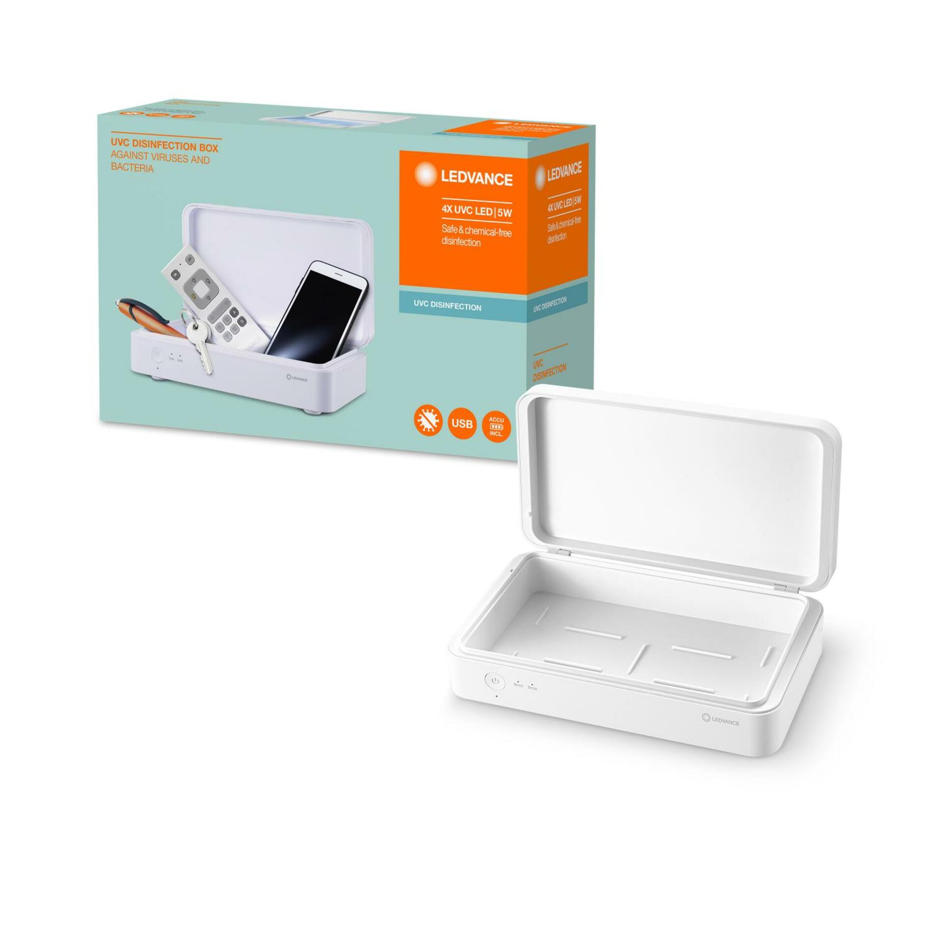 OSRAM LEDVANCE UVC LED DISINFECTION BOX desinfekční box na baterie 4058075515994