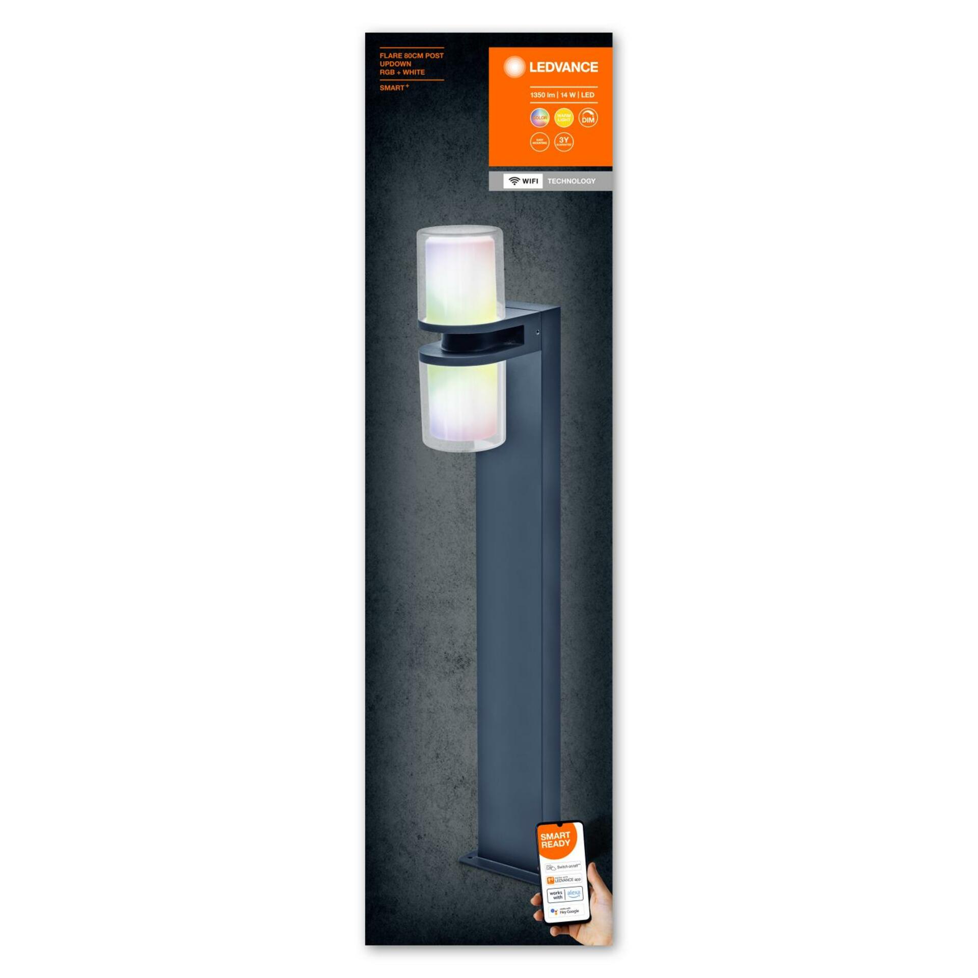 OSRAM LEDVANCE SMART+ Wifi Flare 80cm Post UpDown RGB + W 4058075564343