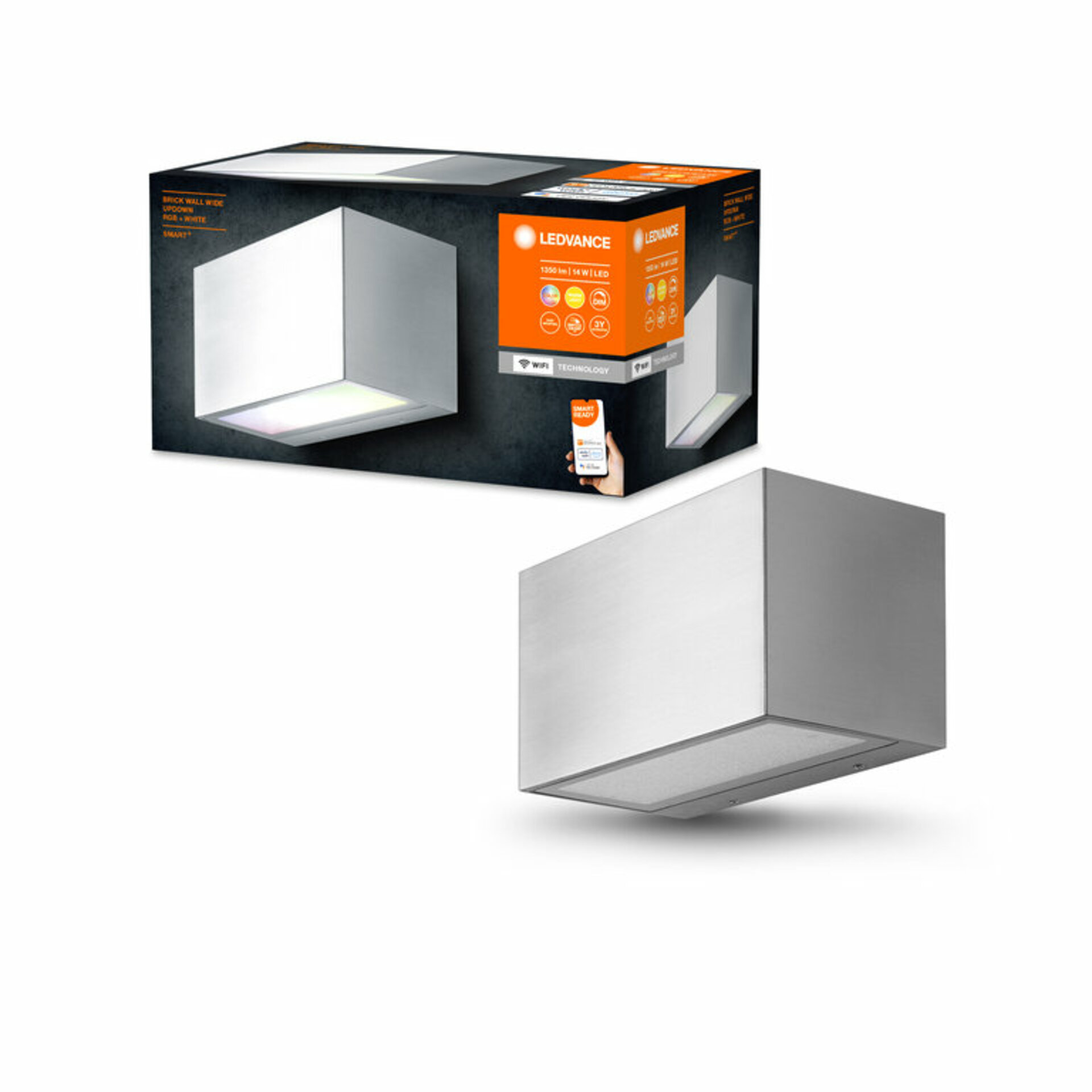 OSRAM LEDVANCE SMART+ Wifi Brick Wall Wide UpDown RGB + W 4058075564442