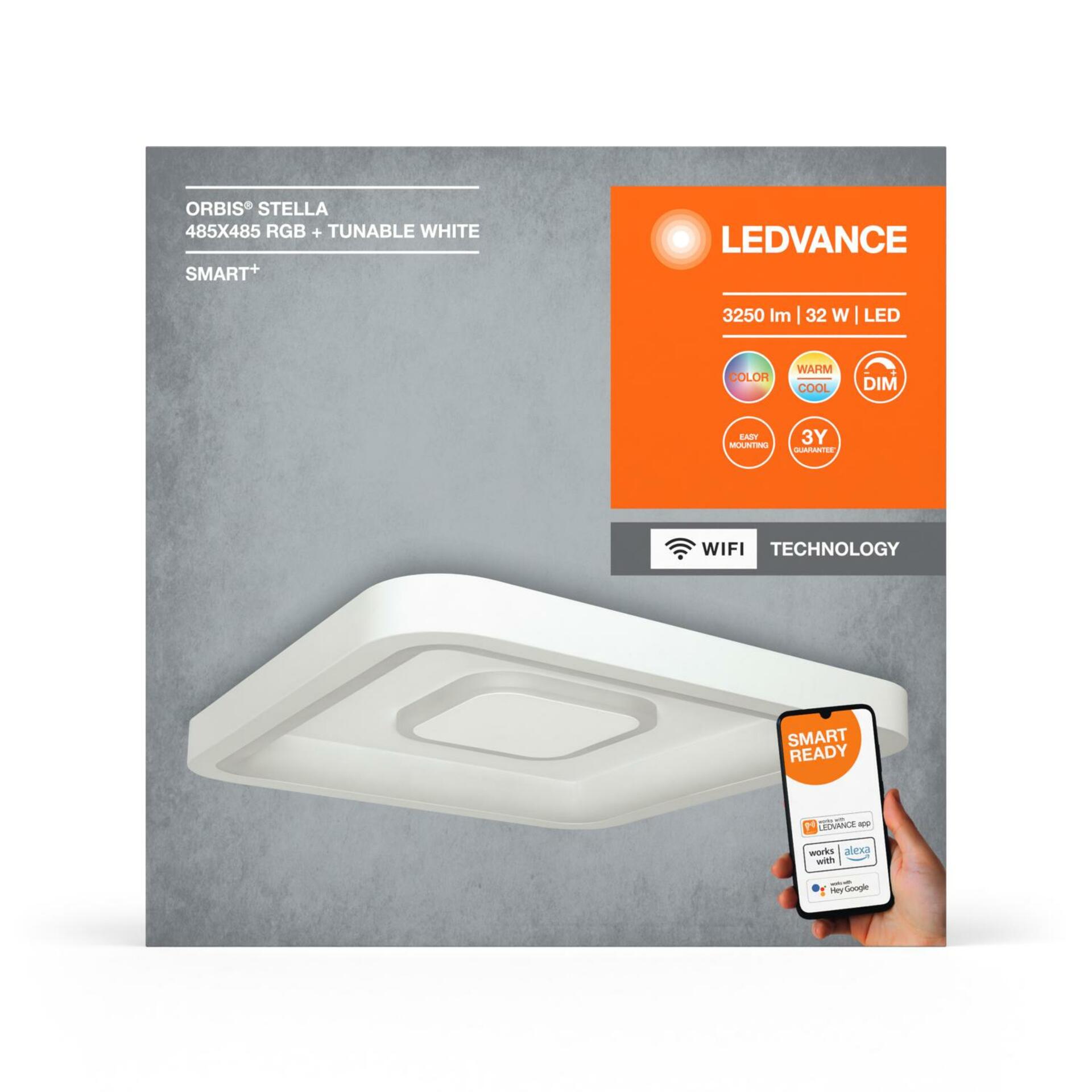 OSRAM LEDVANCE SMART+ Wifi Orbis Stella 485x485mm RGB + TW 4058075573390