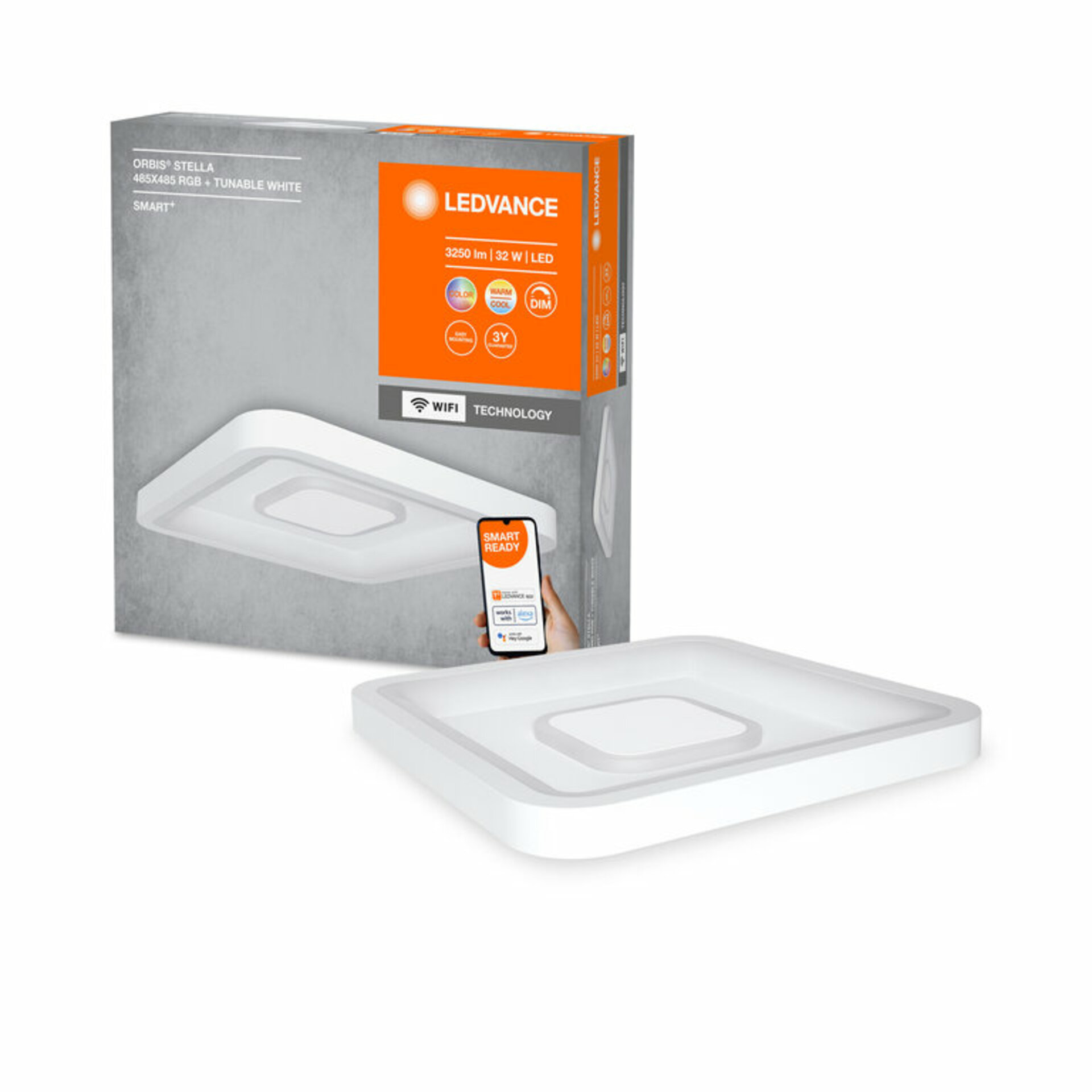 OSRAM LEDVANCE SMART+ Wifi Orbis Stella 485x485mm RGB + TW 4058075573390