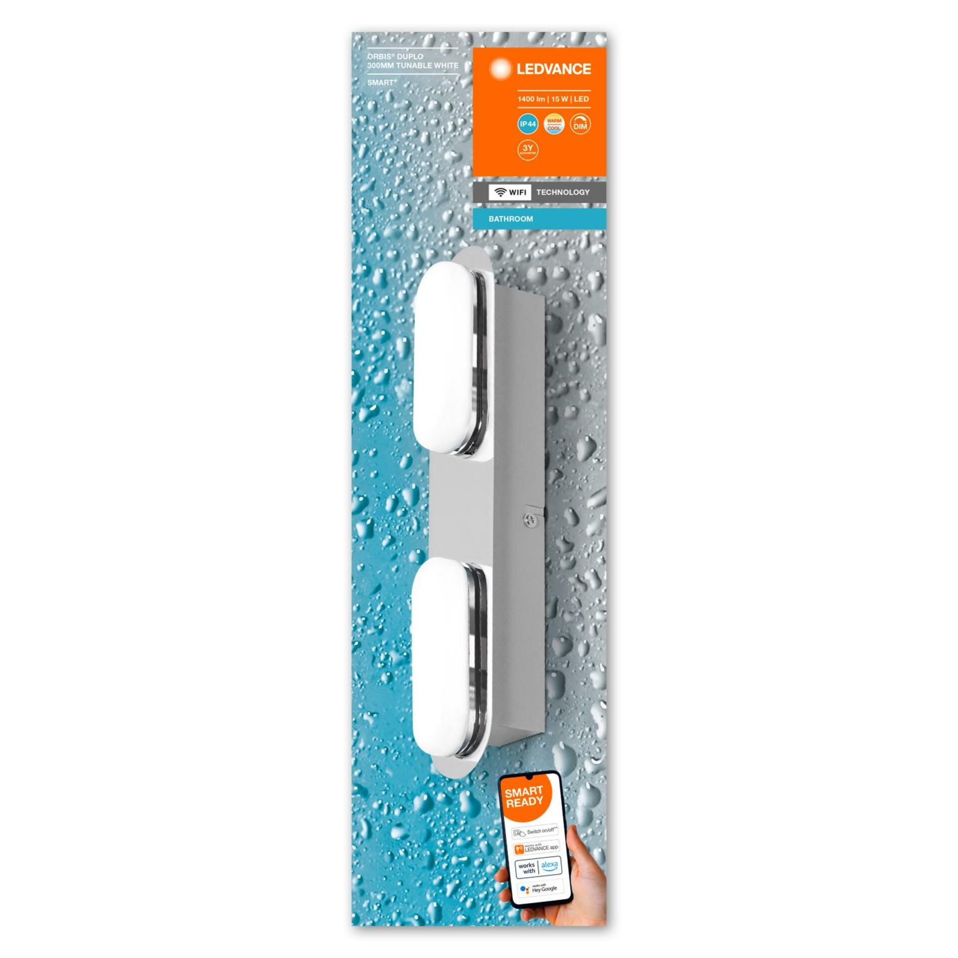 OSRAM LEDVANCE SMART+ Wifi Orbis Wall Duplo IP44 300mm 4058075573659