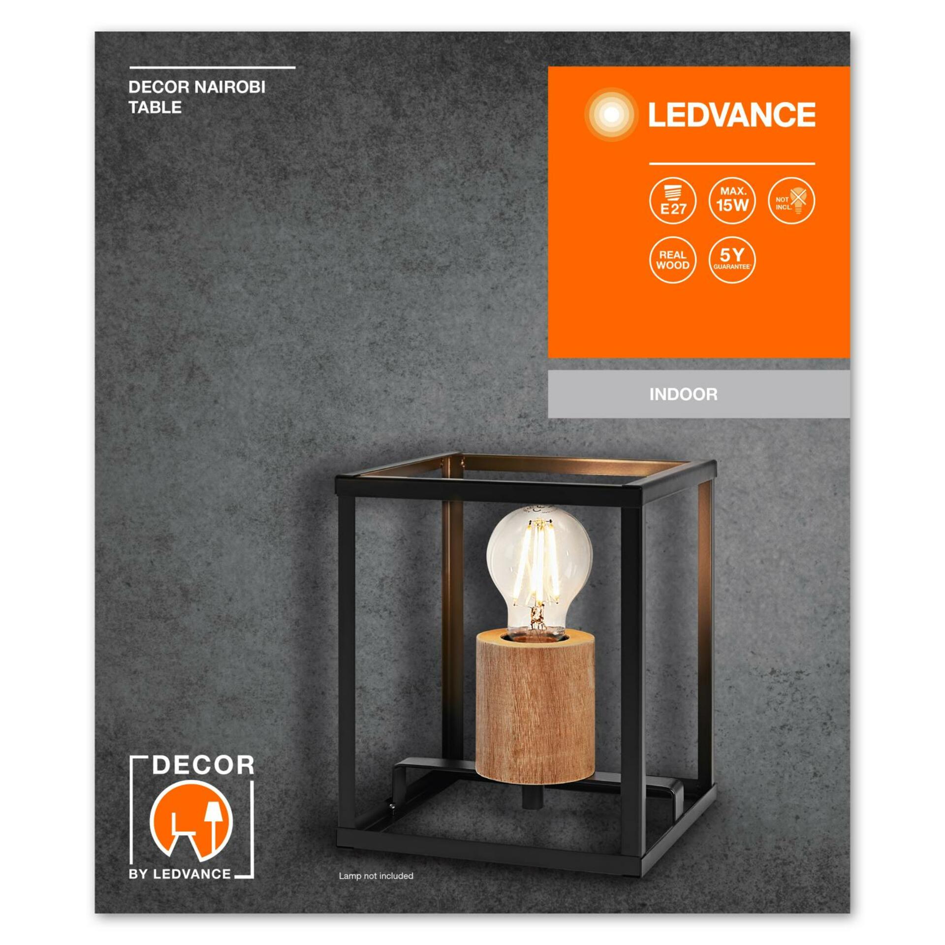 OSRAM LEDVANCE stolní lampa Decor Nairobi Table E27 4058075759084