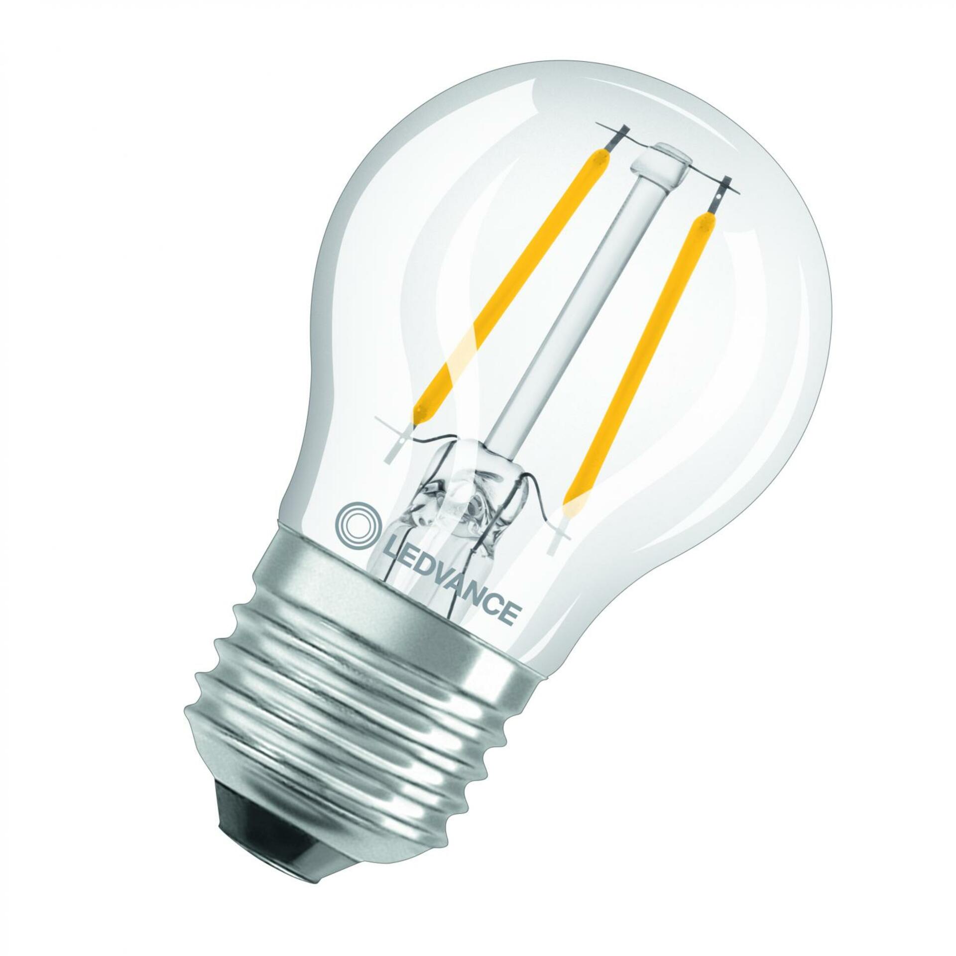 OSRAM LEDVANCE LED CLASSIC P 25 P 2.5W 827 FIL CL E27 4099854069192