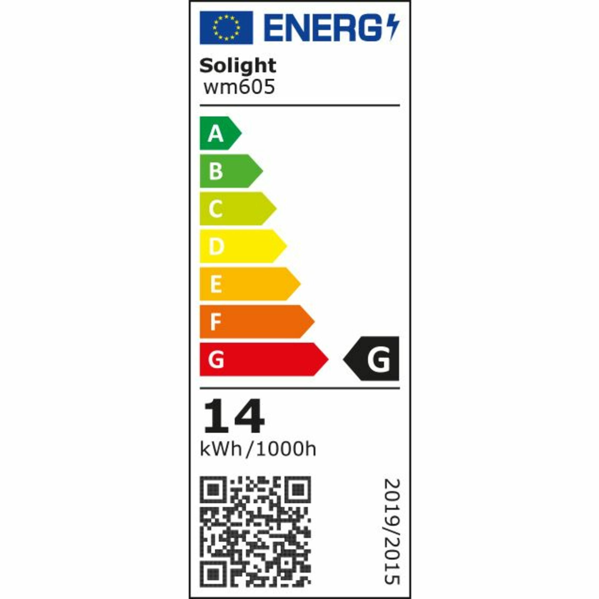 Solight LED světelný pás, 5m, SMD5050 60LED/m, 14,4W/m, IP65, teplá bílá WM605