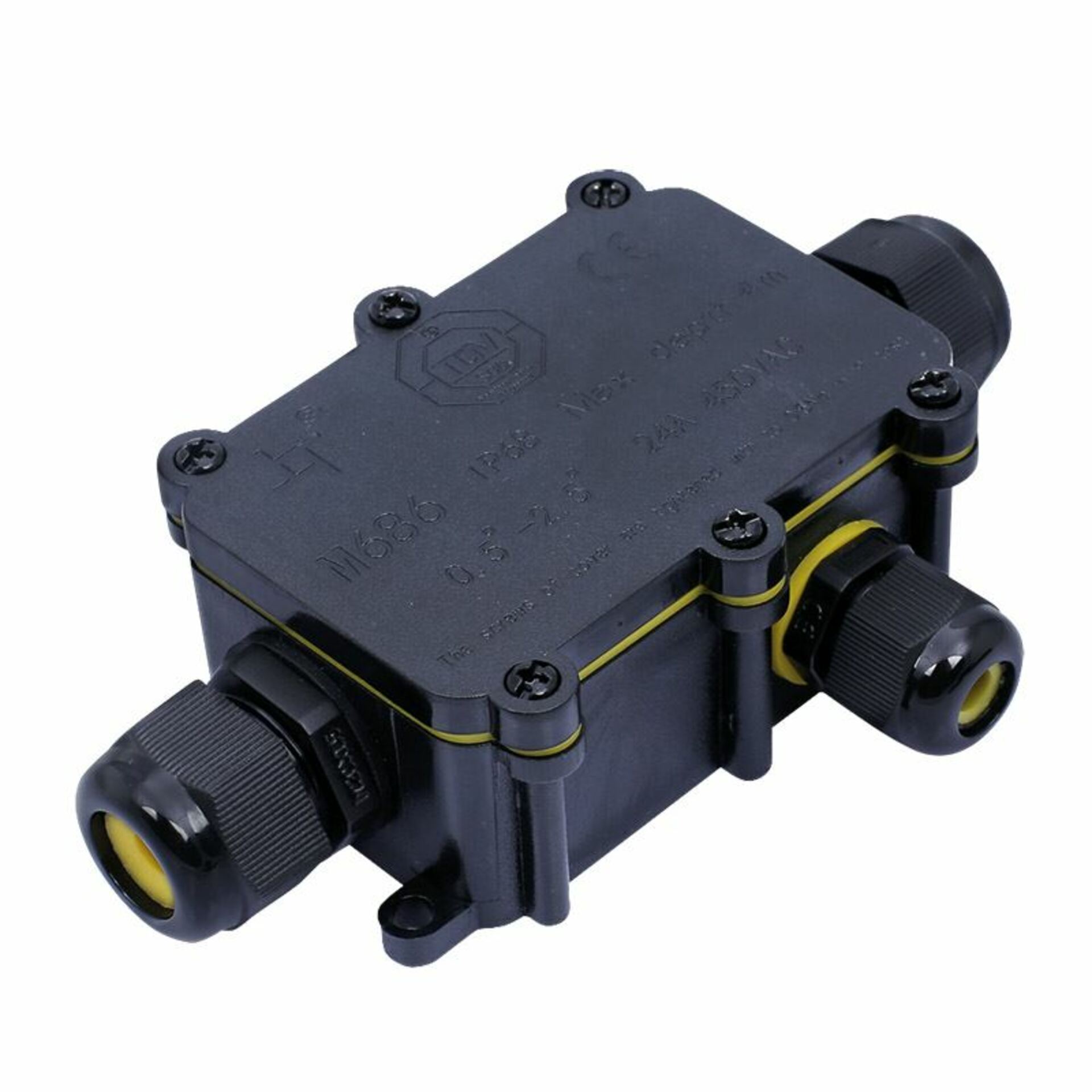 Solight voděodolná propojovací krabička IP68, 1x vstup, 2x výstup, 5-12mm, max. 2.5mm2 WW004