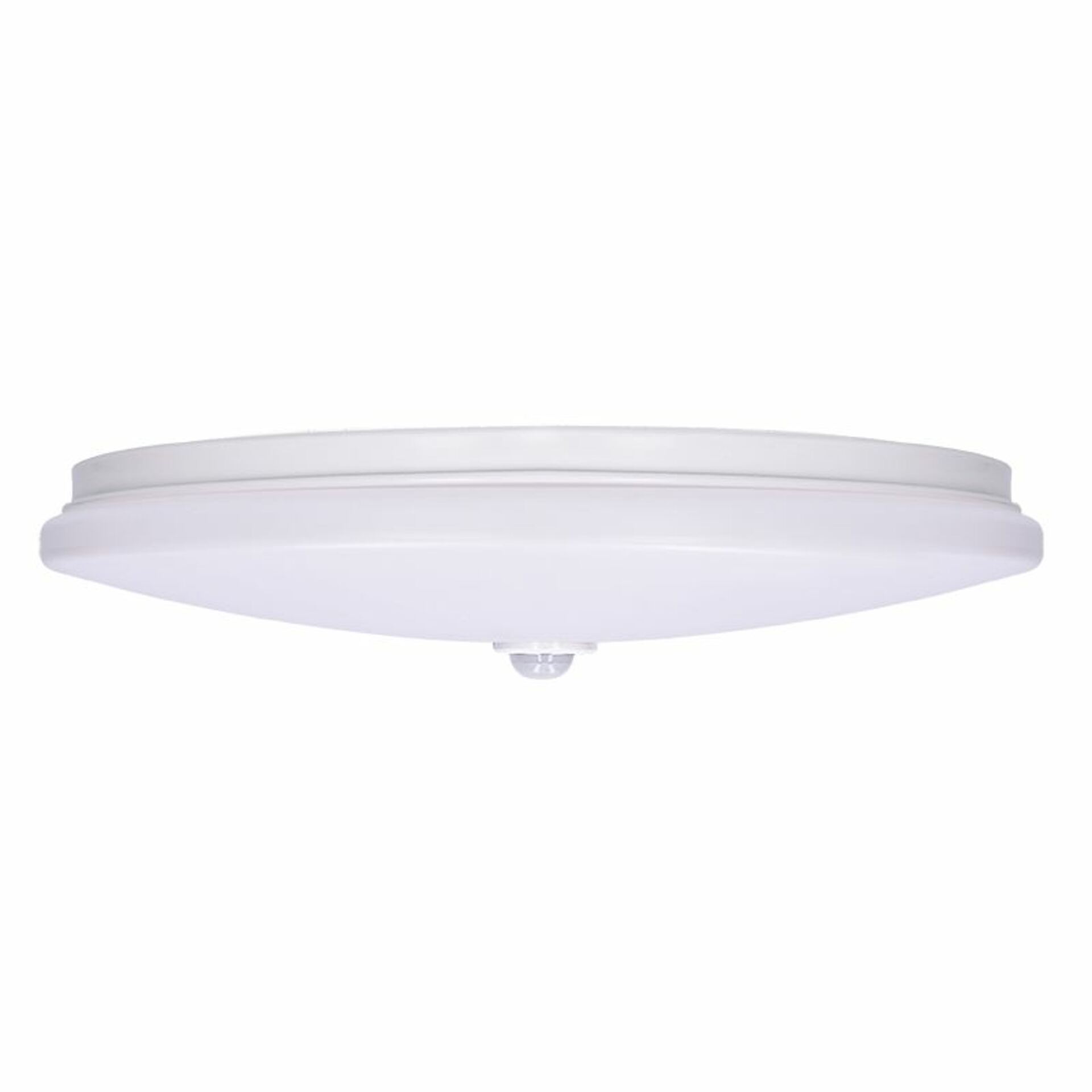 Solight LED stropní světlo PLAIN s PIR sensorem, 18W, 1260lm, 3000K, kulaté, 33cm WO776