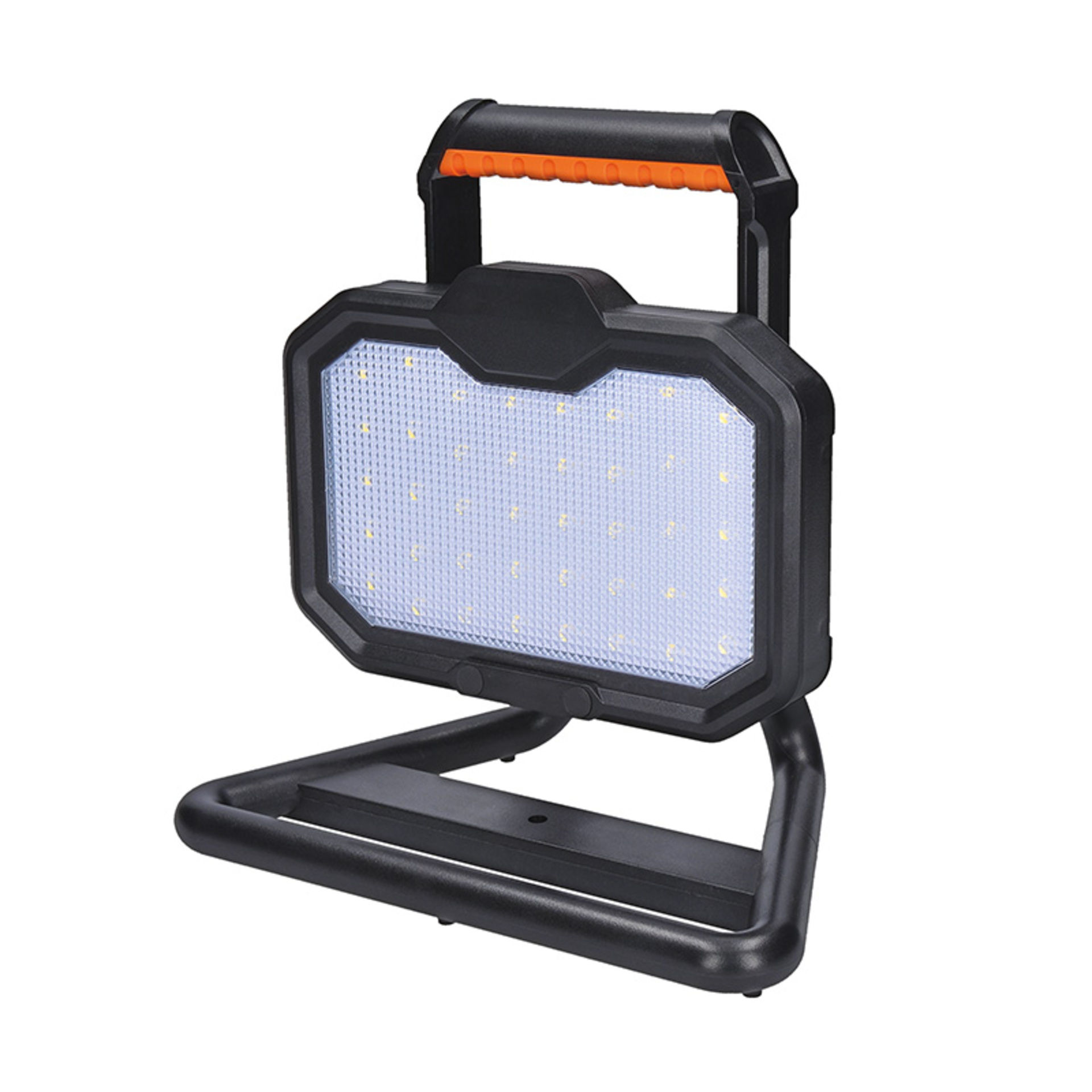 Solight LED reflektor 20W, přenosný, nabíjecí, 2000lm, oranžovo-černý WM-20W-RE