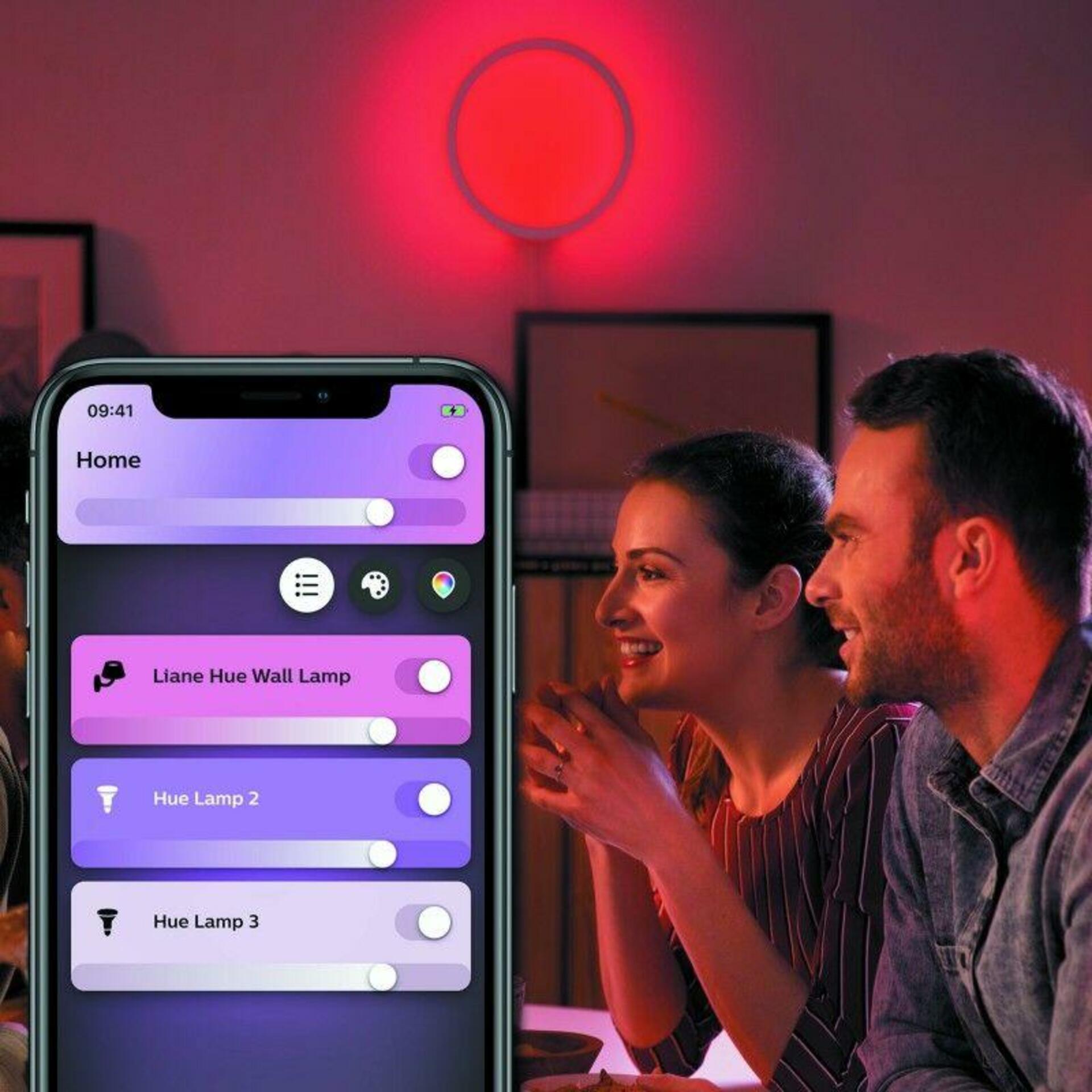 PHILIPS HUE Hue Bluetooth LED White and Color Ambiance Nástěnné svítidlo Philips Sana 8719514343405 bílé 2000K-6500K