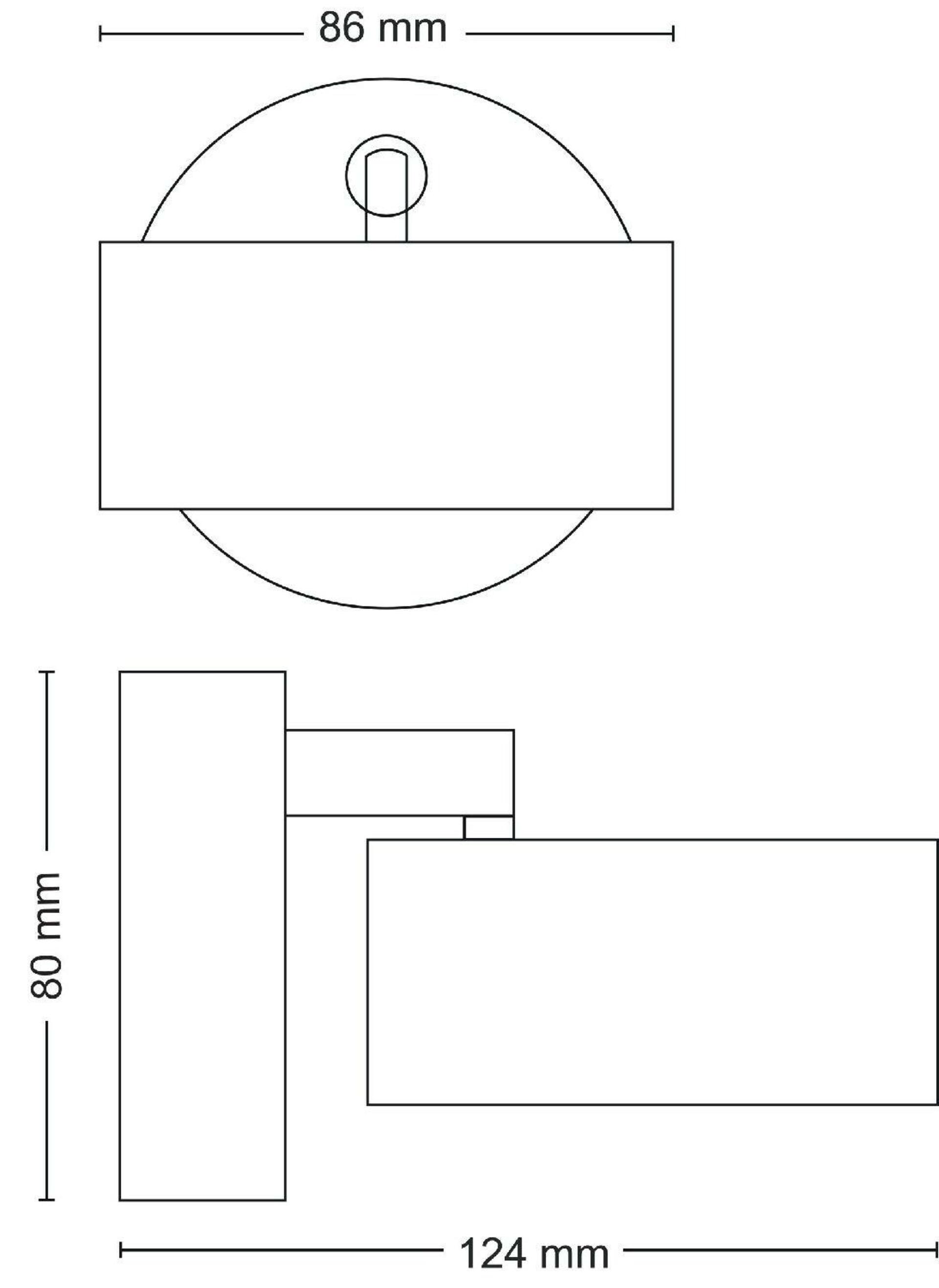 Philips BRACIA bodové svítidlo LED 5,5W 550lm 2700K IP20, bílé