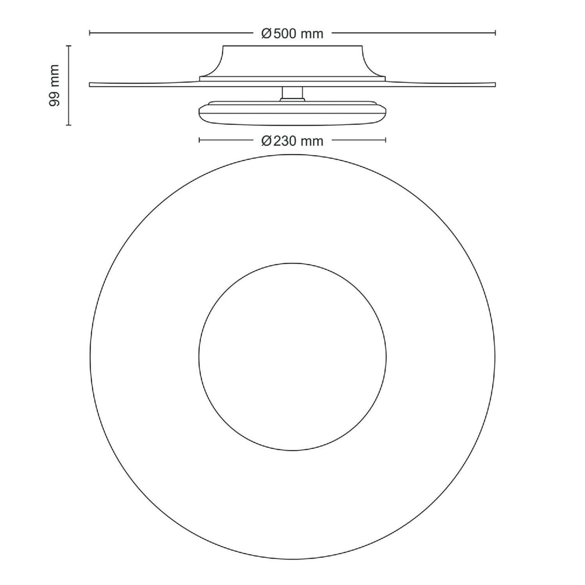 Philips GARNET CL580 stropní svítidlo LED 40W 4200lm 2700K 50cm IP20, černé