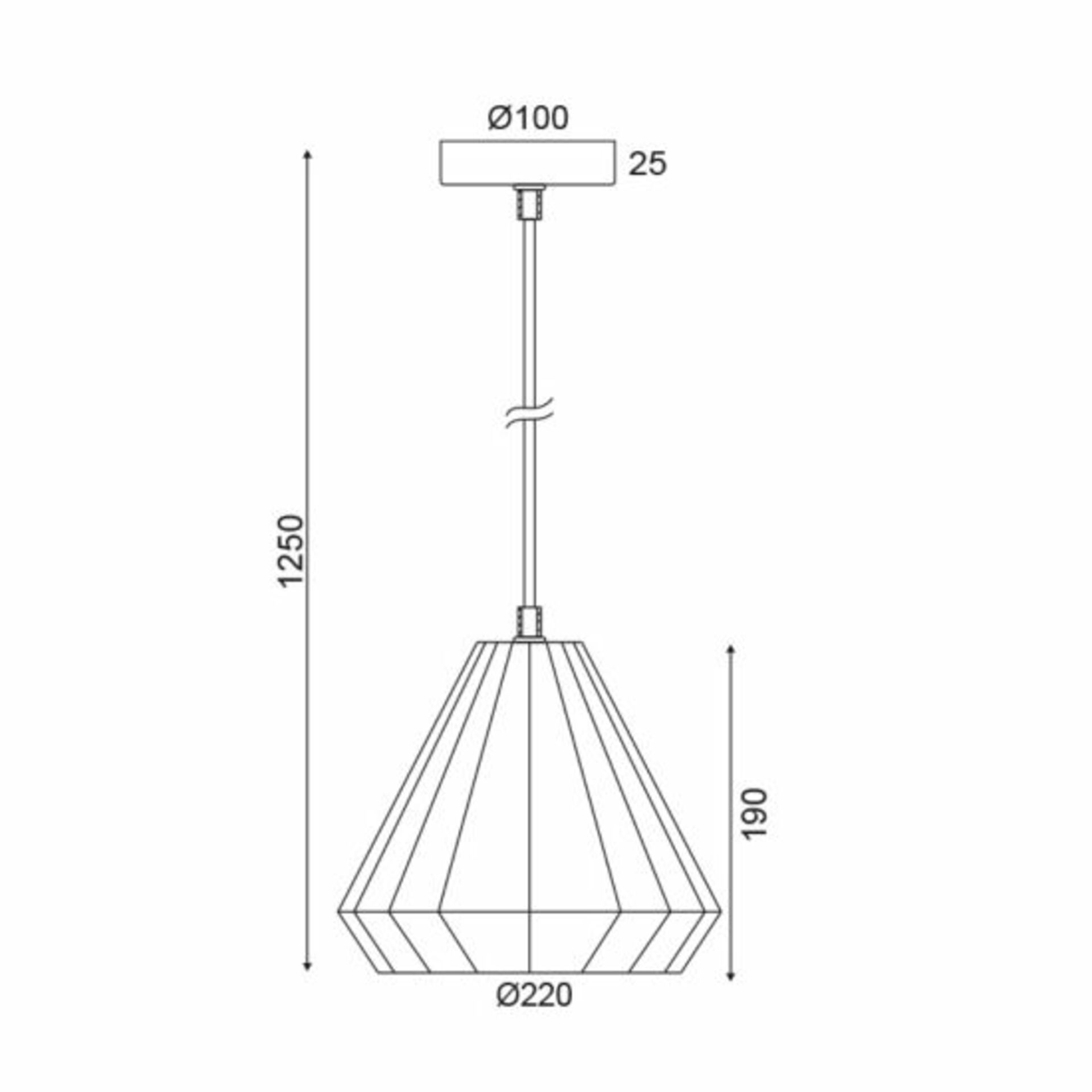 ACA Lighting Style závěsné svítidlo KS174622PC