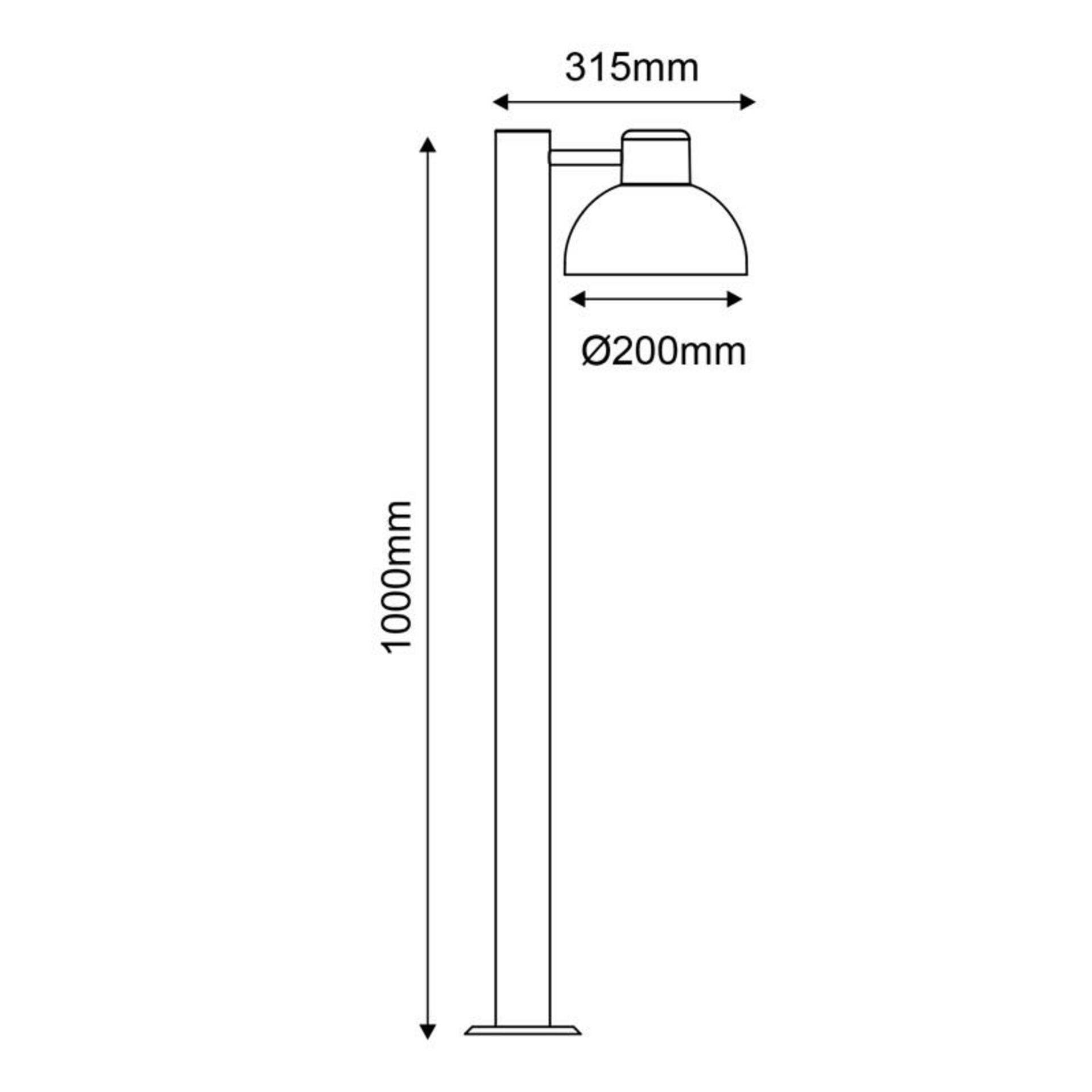 ACA Lighting Garden Pole venkovní stojací svítidlo BERO1POWH