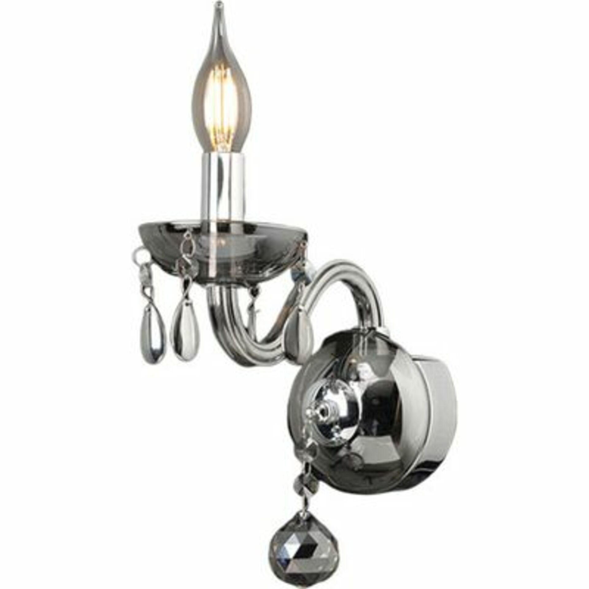 ACA Lighting Crystal nástěnné svítidlo BLK82041WSGC