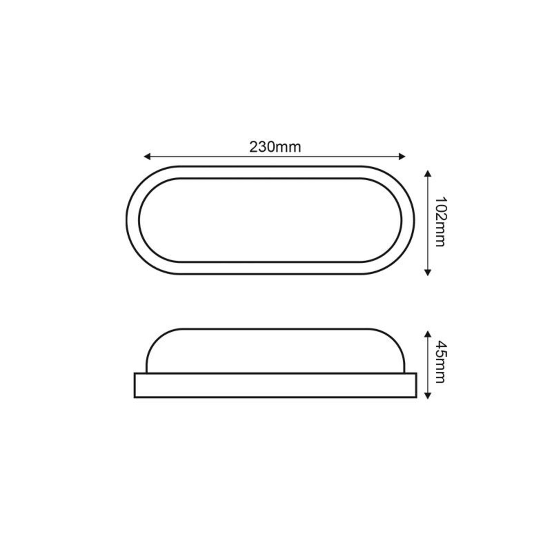 ACA Lighting LED plastové bílé nástěnné svítidlo 230V AC IP65 20W 1800lm 6000K 110d Ra80 DORA2060W