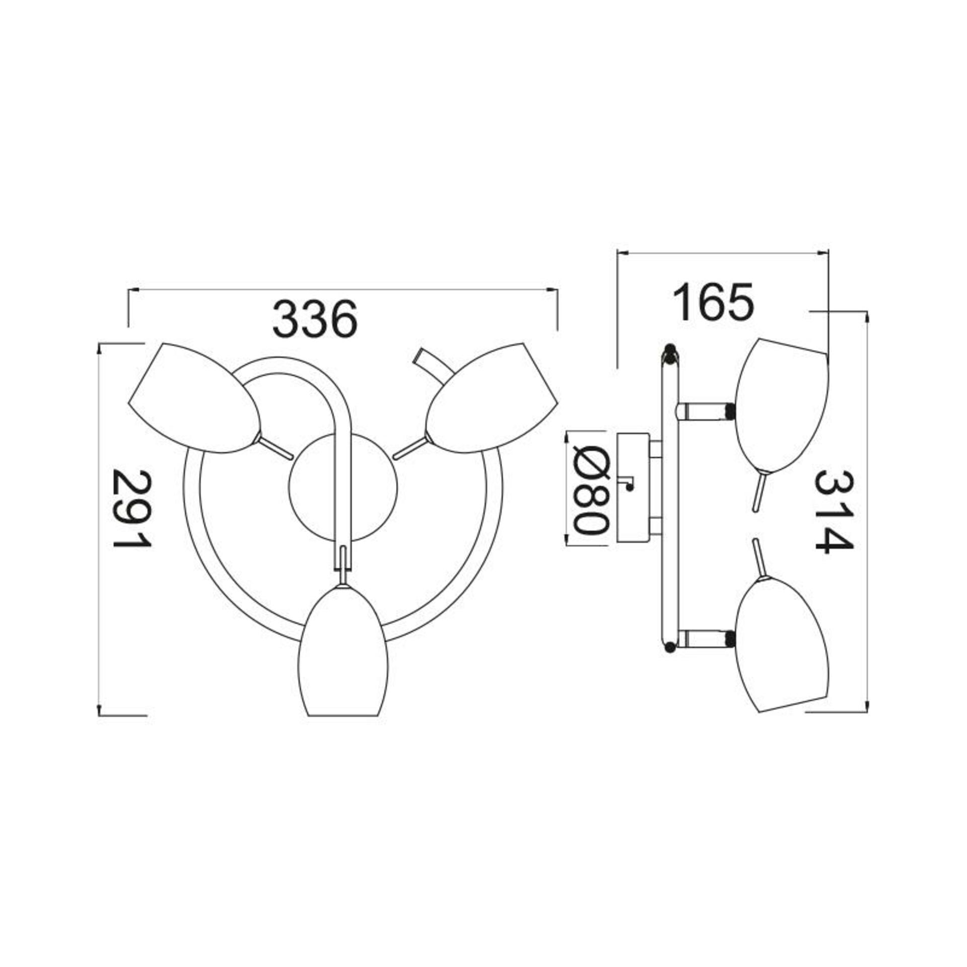 ACA Lighting Spot stropní svítidlo MC1163G