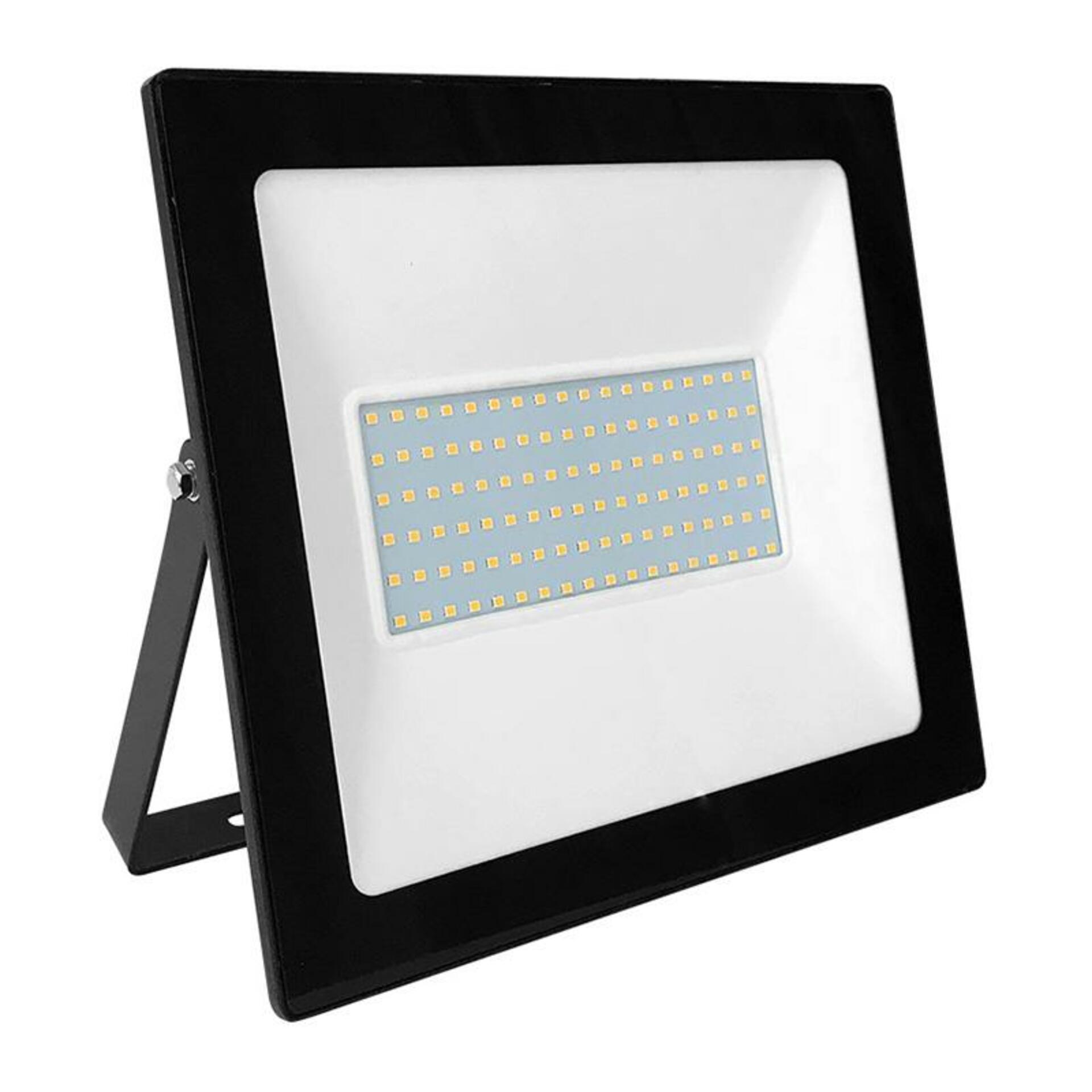 ACA Lighting černá LED SMD reflektor IP66 100W 6000K 9000Lm 230V Ra80 Q10060