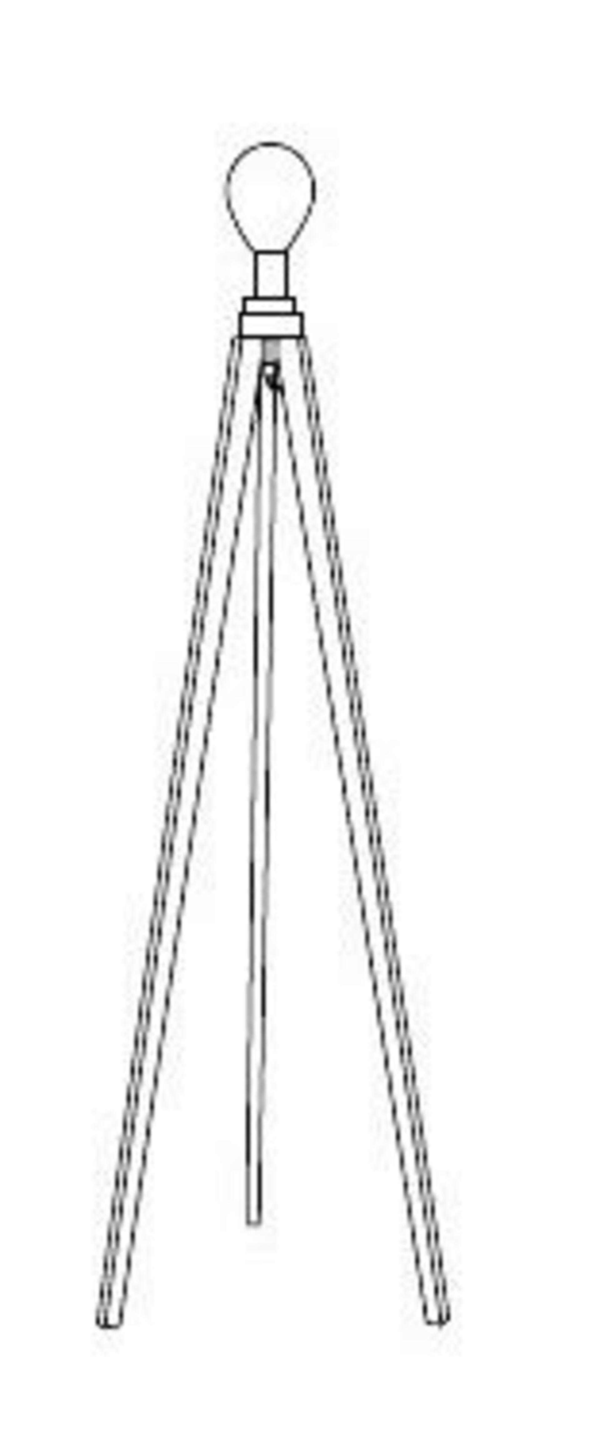 Tělo stojací lampy AZzardo Tripod Wood Lampbody AZ3013 E27 1x60W IP20 130cm hnědá