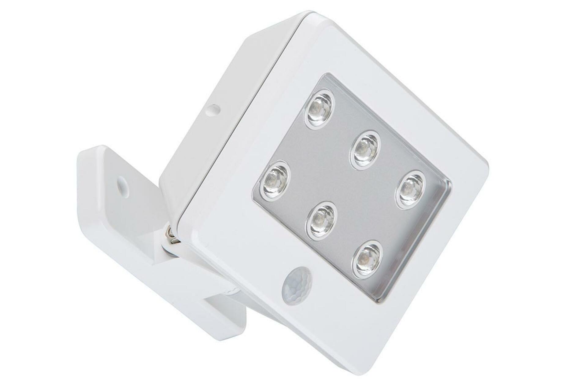 BRILONER LED venkovní svítidlo s čidlem 12 cm 6x0,06W 7lm bílé BRI 2276-066