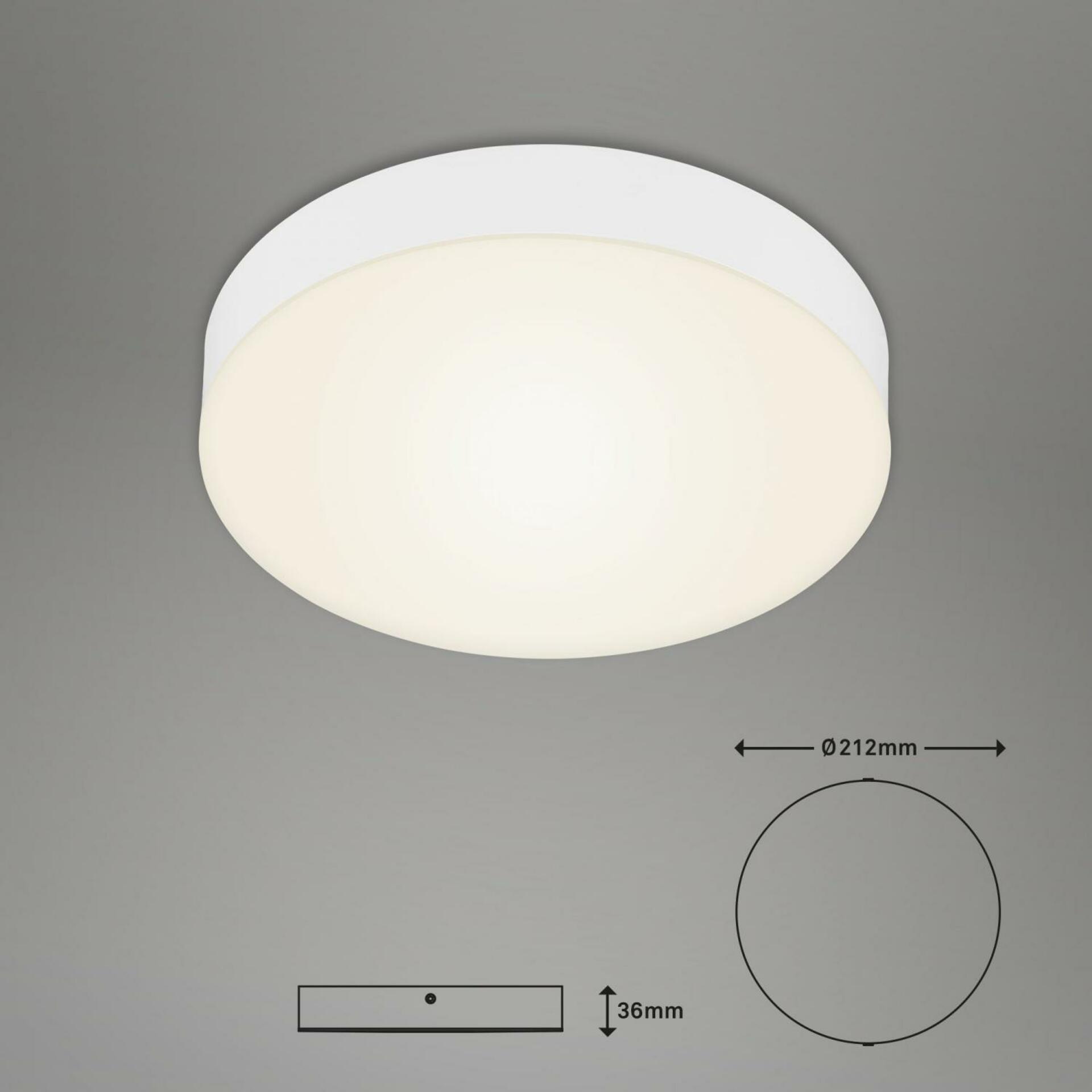 BRILONER LED stropní svítidlo, pr. 21,2 cm, 16 W, bílé BRI 7065-016