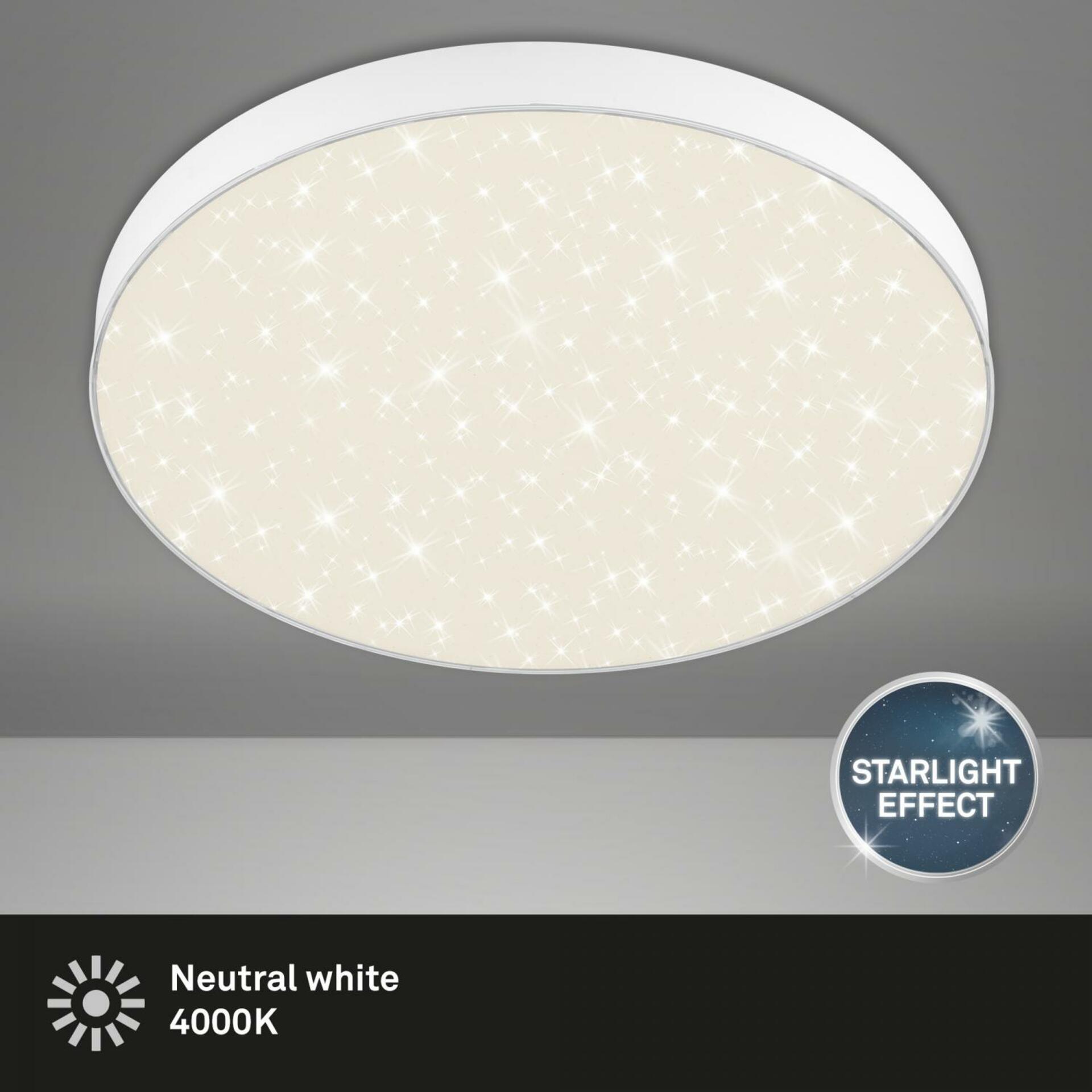 BRILONER LED stropní svítidlo hvězdné nebe, pr. 38,7 cm, 24,5 W, bílé BRI 7075-416