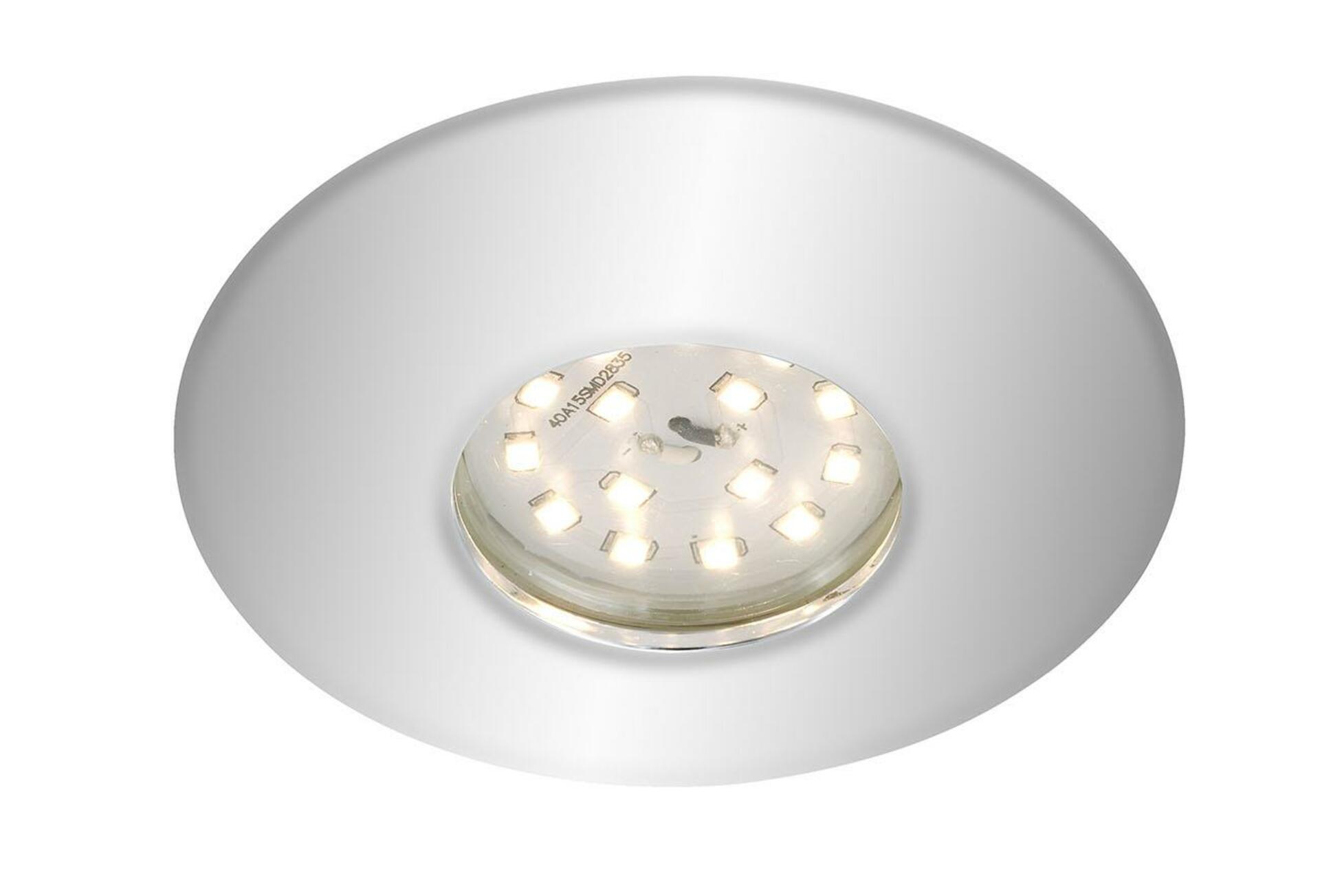 BRILONER LED vestavné svítidlo, pr. 9,3 cm, 5 W, chrom IP65 BRI 7227-018