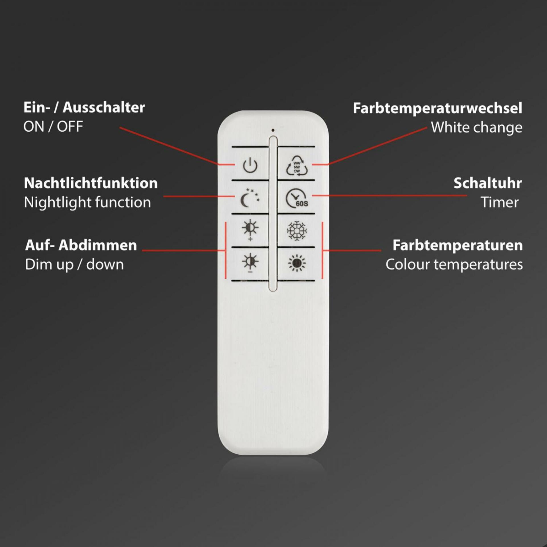 BRILONER CCT LED nástěnné a stropní svítidlo, 110 cm, 51 W, 5500 lm, zlatá-hnědá BRILO 3156-017