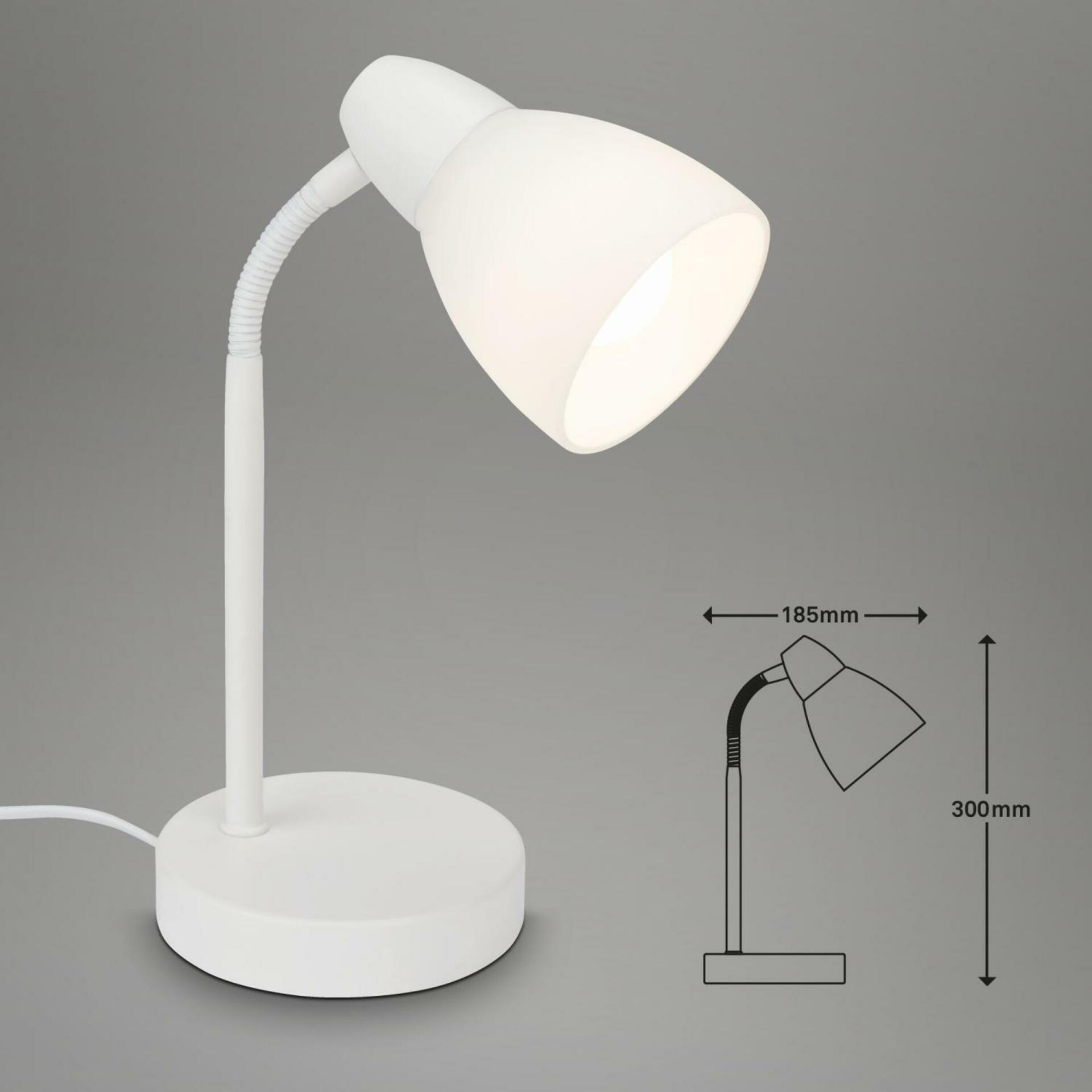 BRILONER Stolní lampa, 30 cm, max. 25 W, bílé BRILO 7022-016