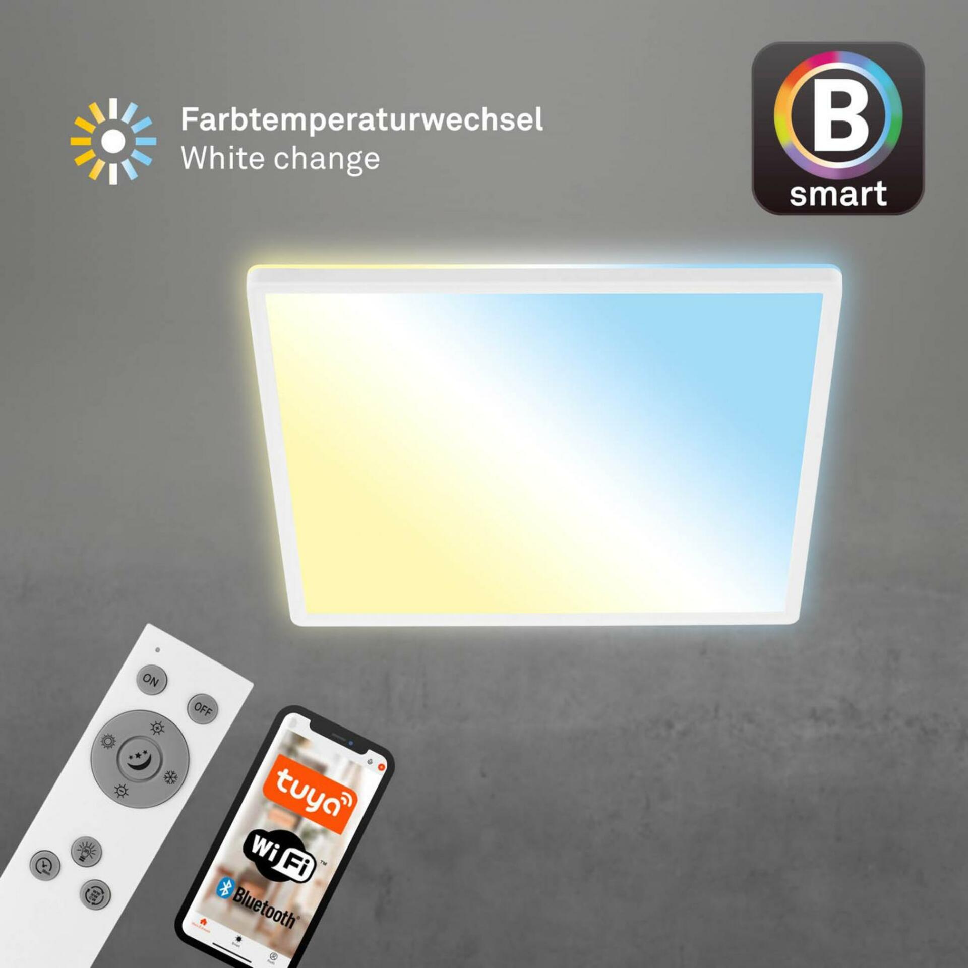 BRILONER CCT svítidlo LED panel, 42 cm, 22 W, 3000 lm, bílé BRILO 7060-016